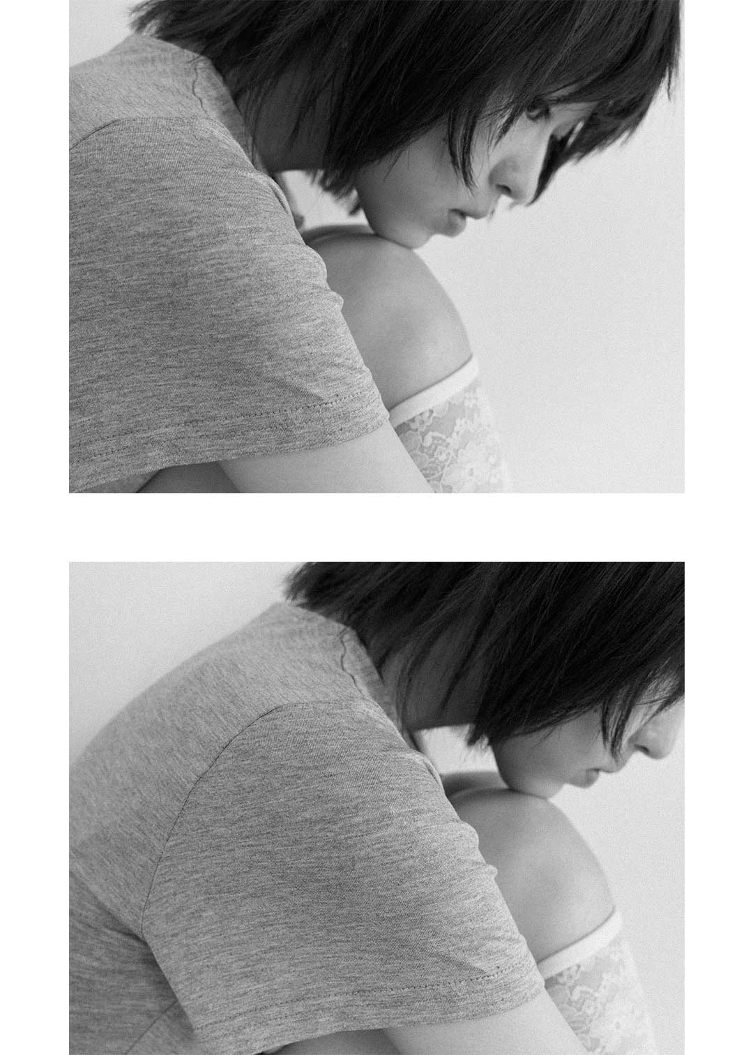 Cardigan Tee (Gray)