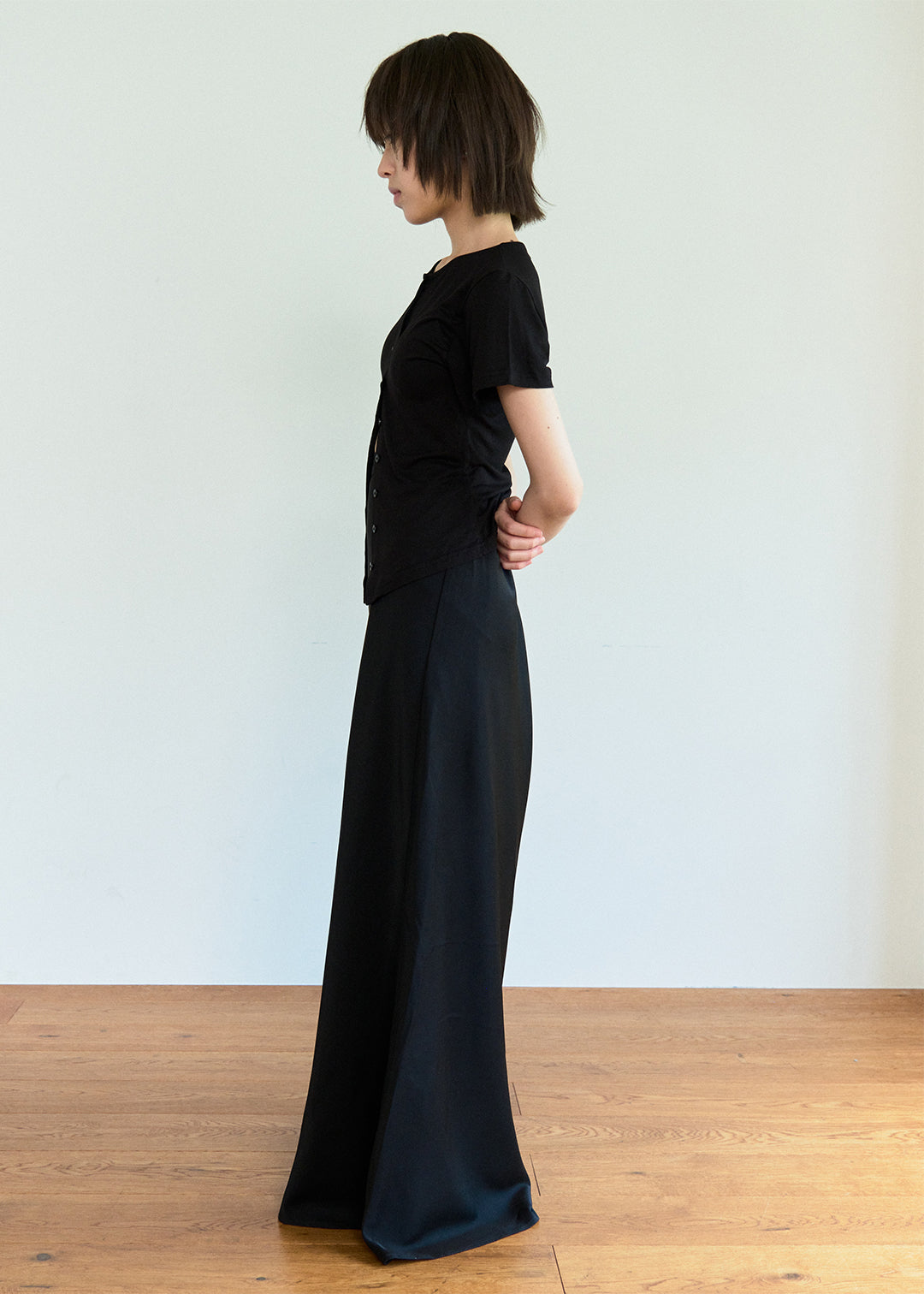 Cardigan Tee (Black)