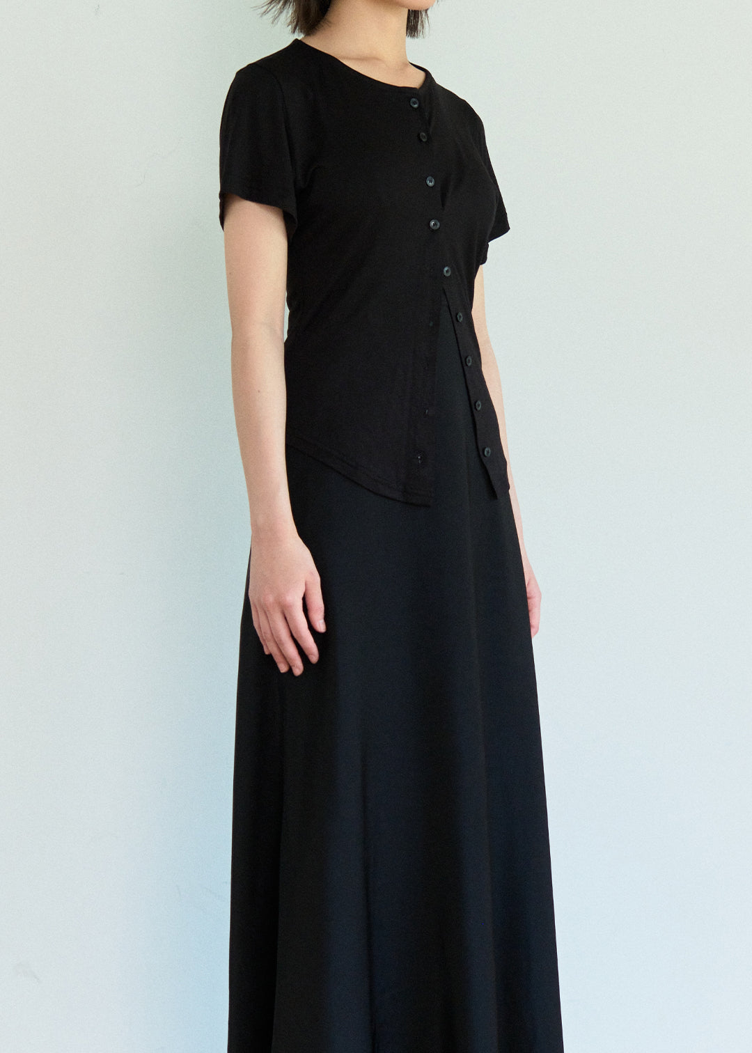 Cardigan Tee (Black)