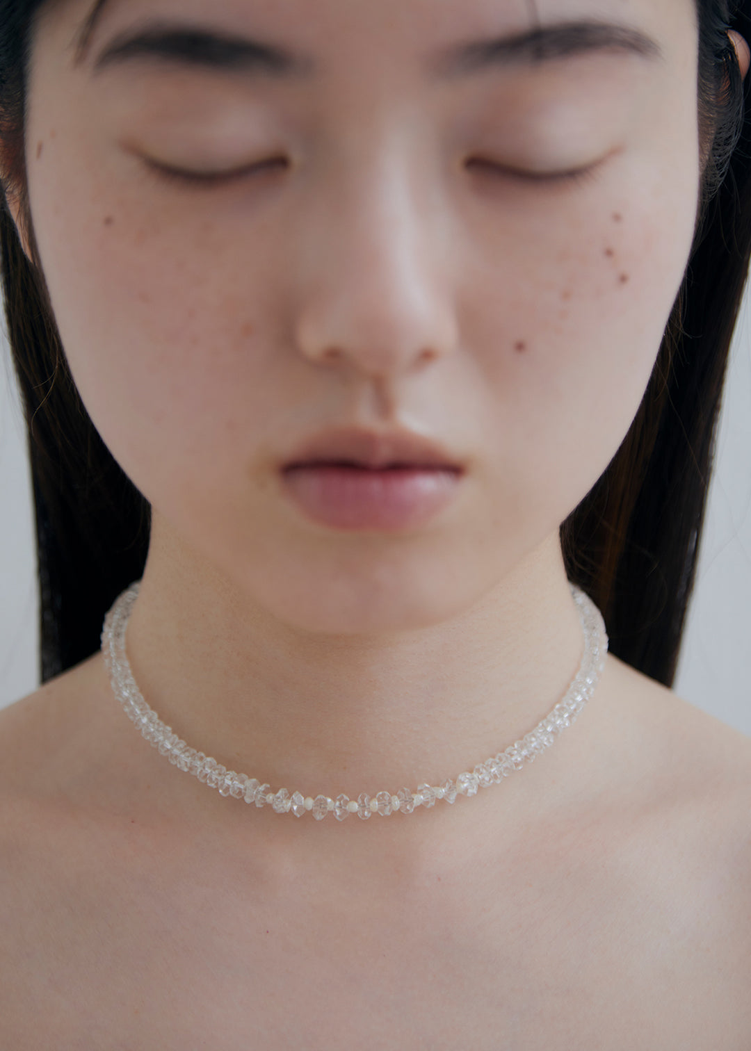 Radiant Pearl Crystal Choker