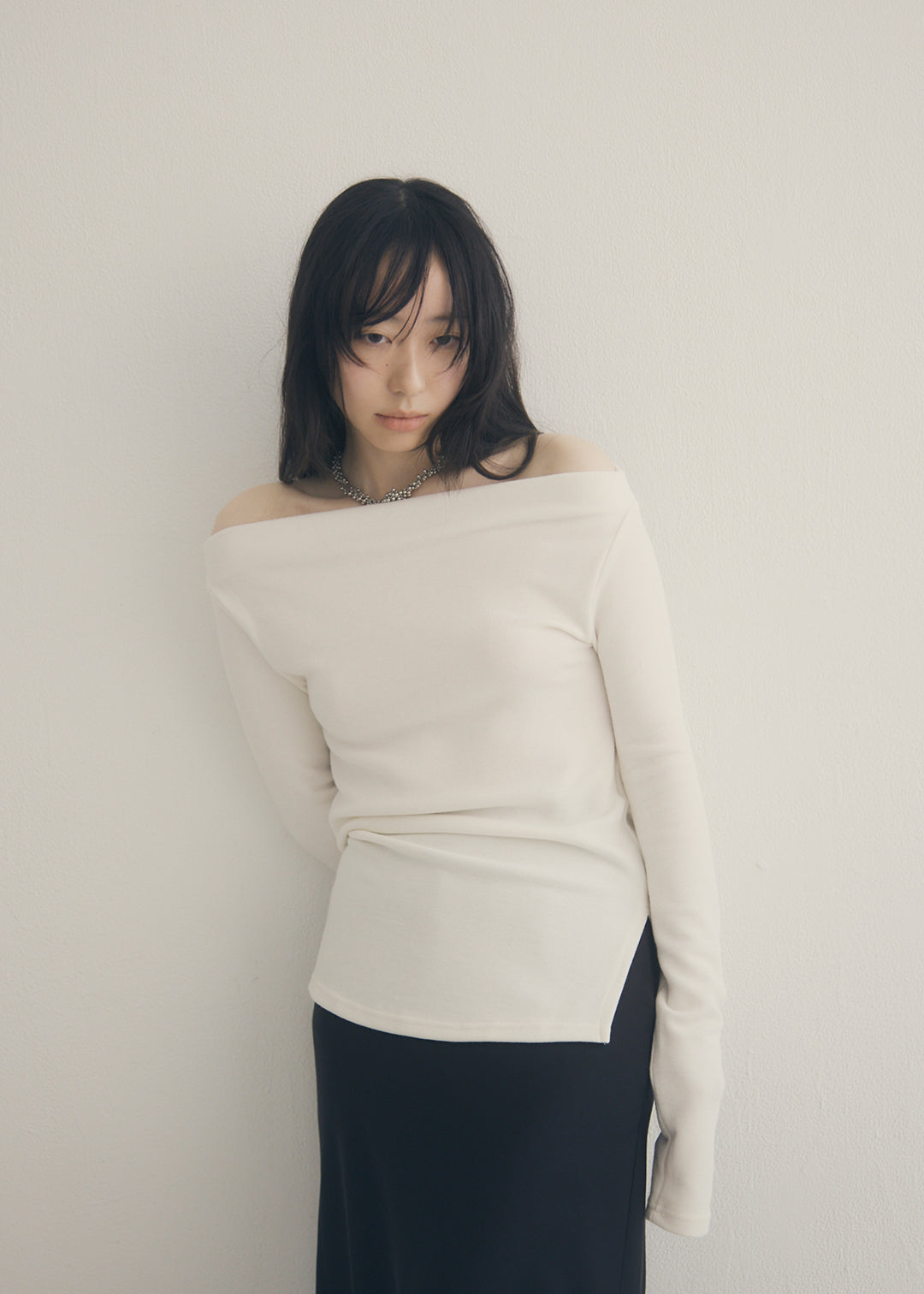 2Way Slit Top (Ivory)