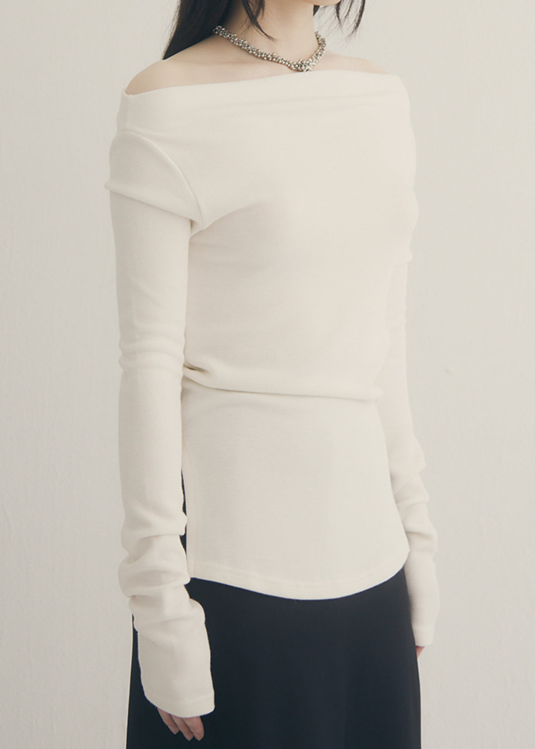 2Way Slit Top (Ivory)