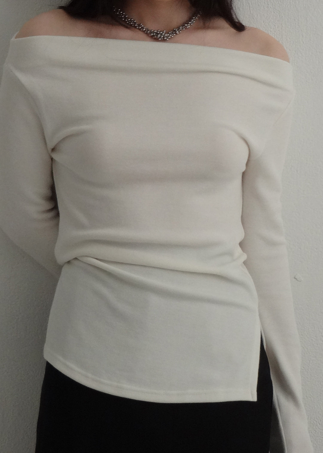 2Way Slit Top (Ivory)