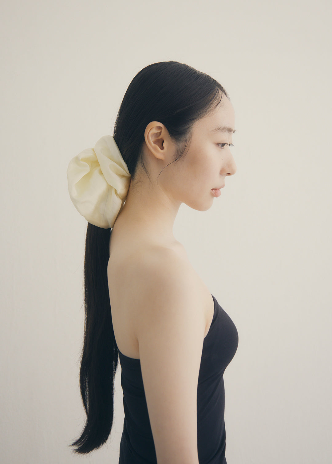 Silk Voluminous Scrunchie (Ivory)