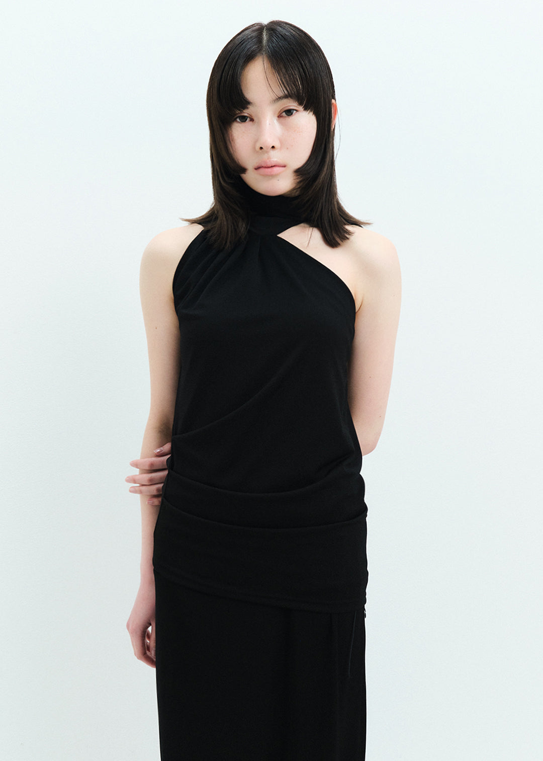 Halter Neck Tops (Black)
