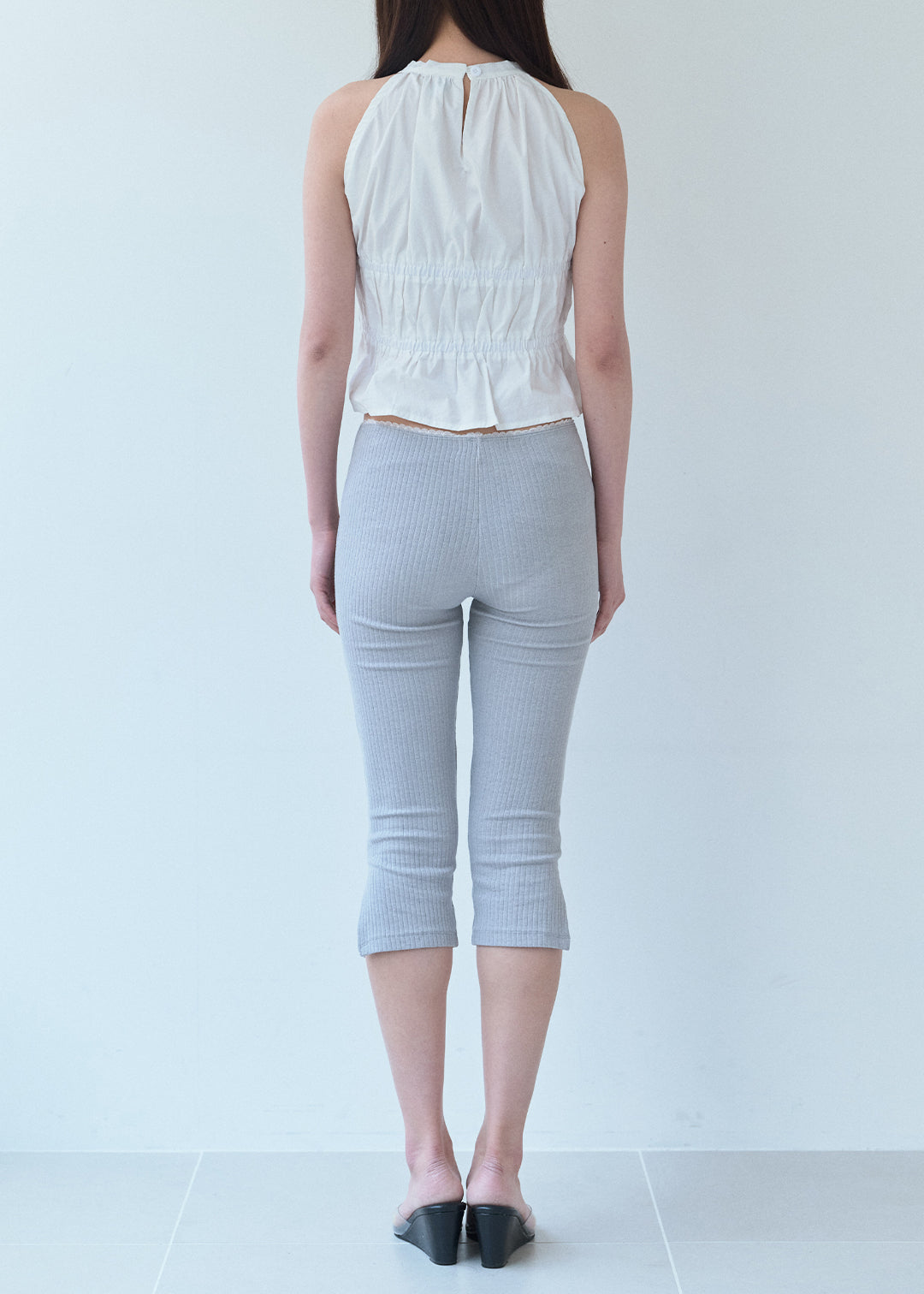 Halter Crop Top (White)