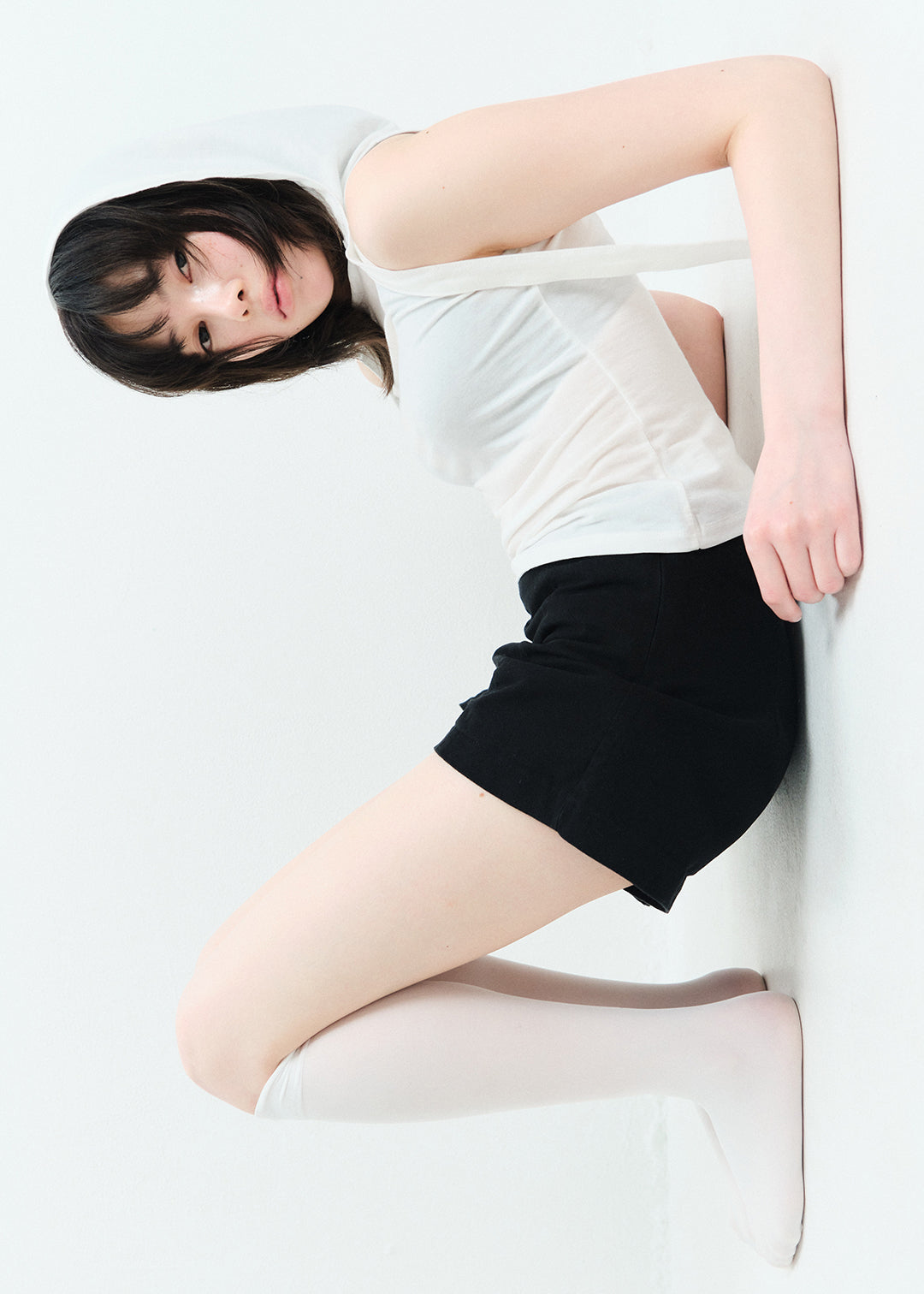 Hoodie Set Top (White)
