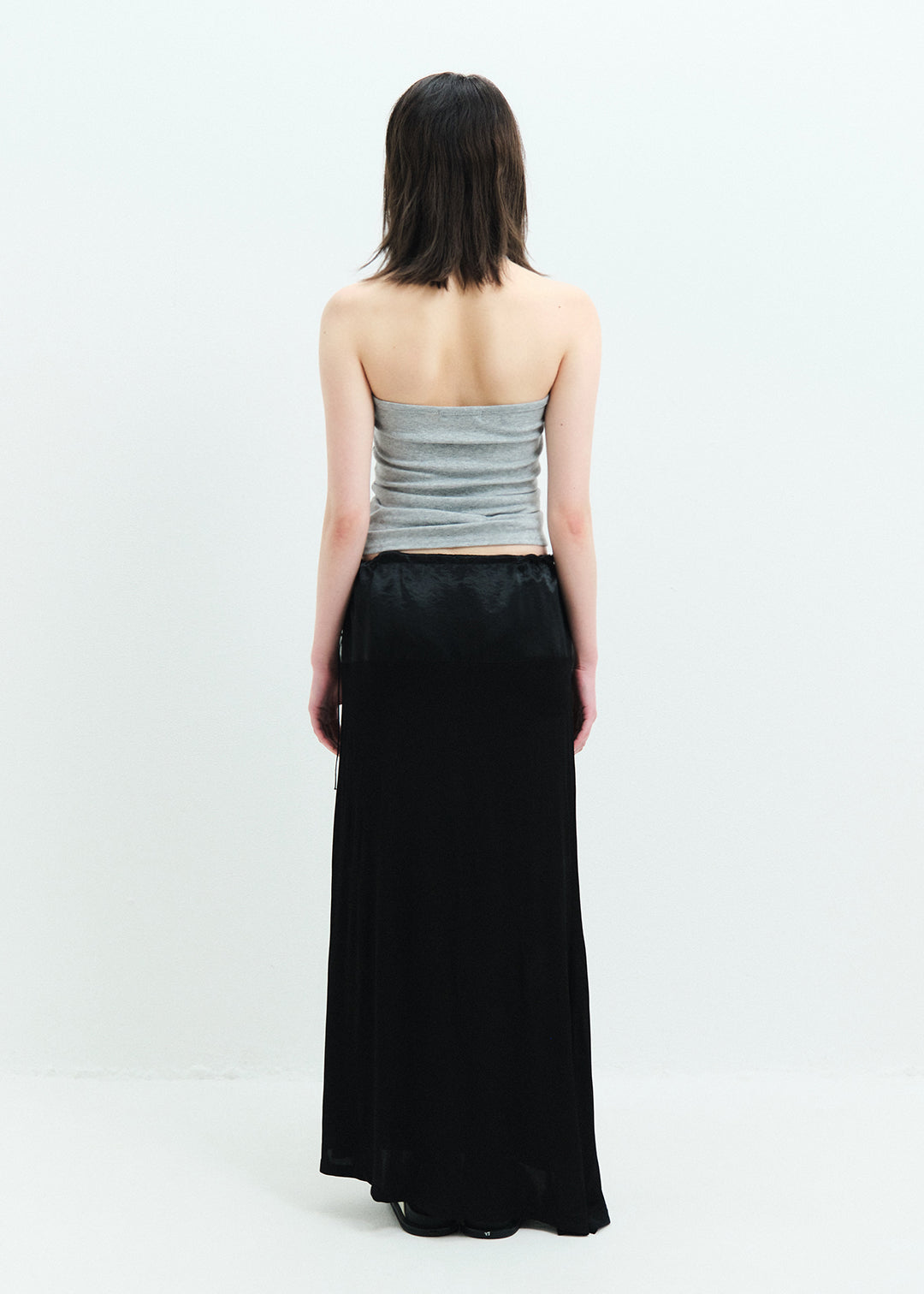 Halter Neck Tee (Merlange Gray)