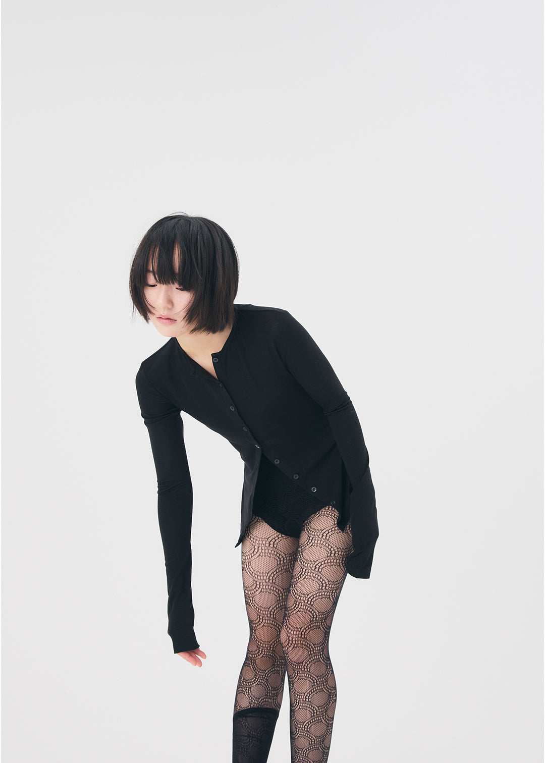 Sensual Sheer Cardi (Black) – COMME SI STUDIO