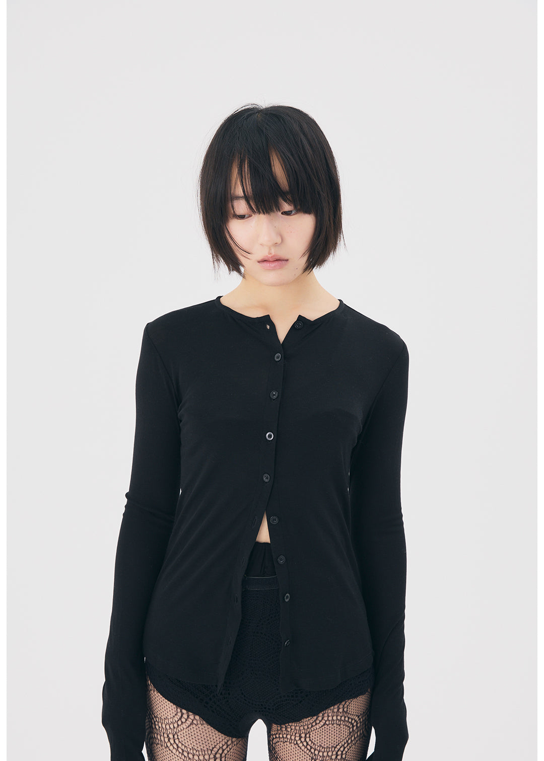 【NEW】Sensual Sheer Cardi (Black)