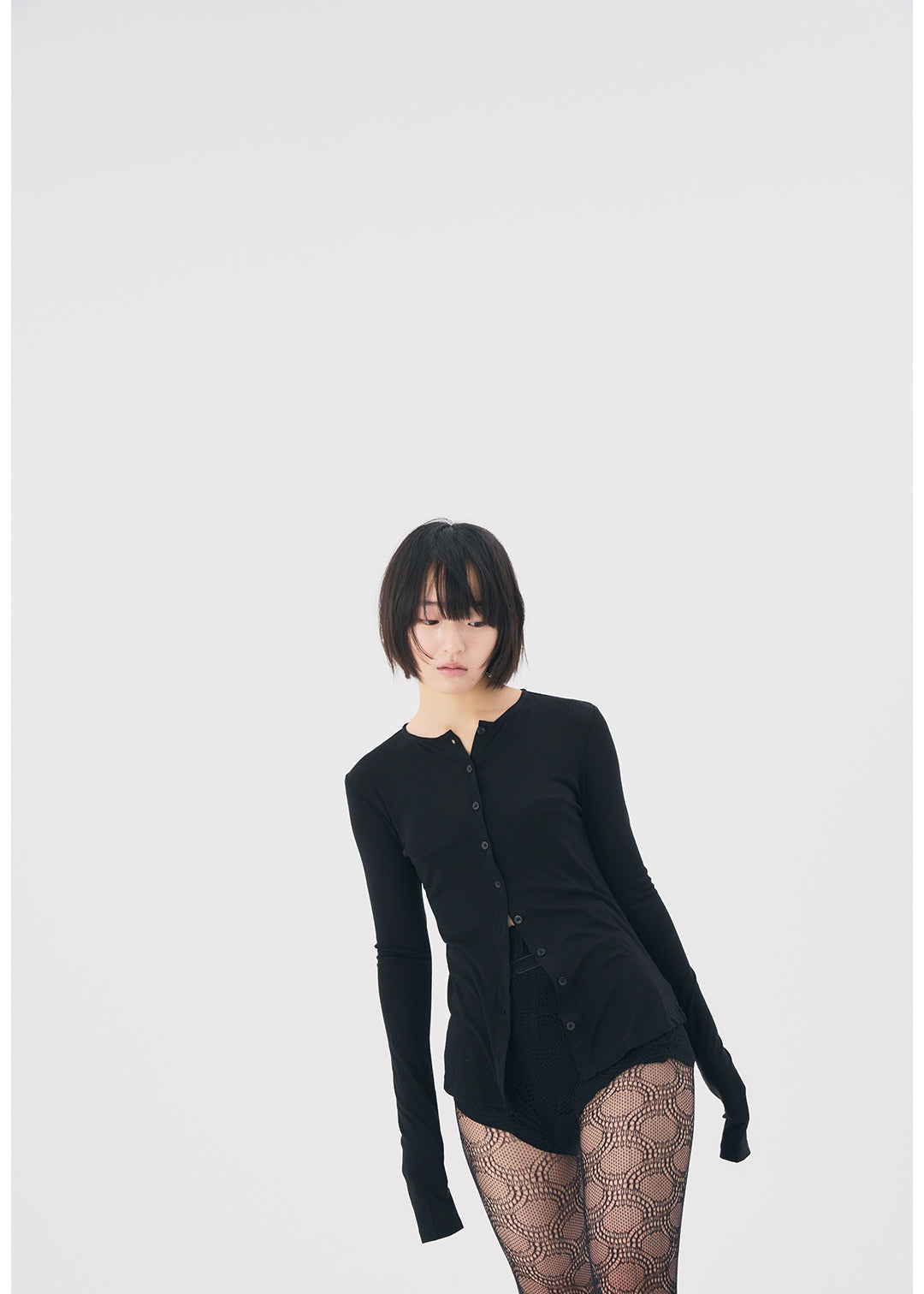 【NEW】Sensual Sheer Cardi (Black)