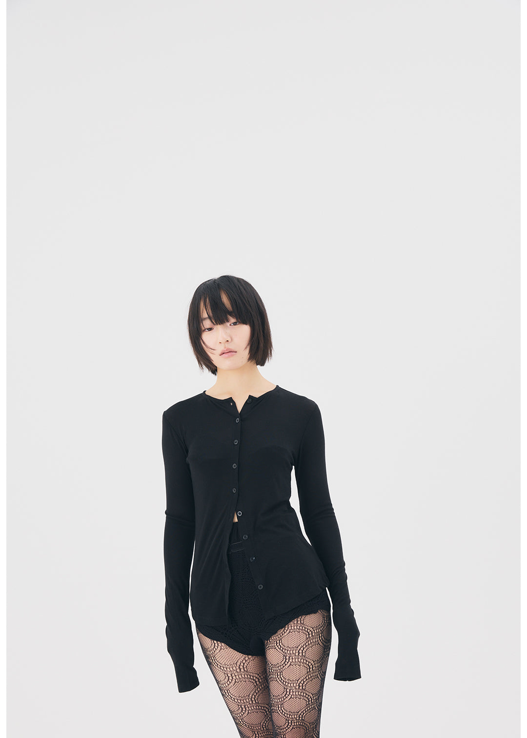 Sensual Sheer Cardi (Black) – COMME SI STUDIO