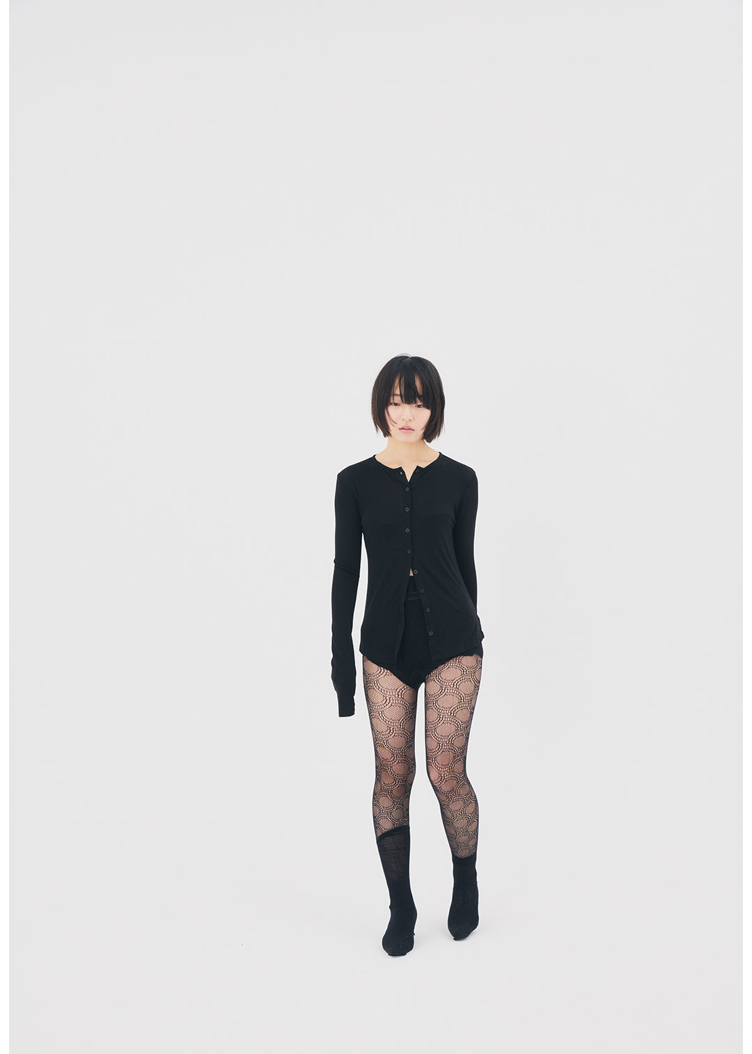 Sensual Sheer Cardi (Black) – COMME SI STUDIO