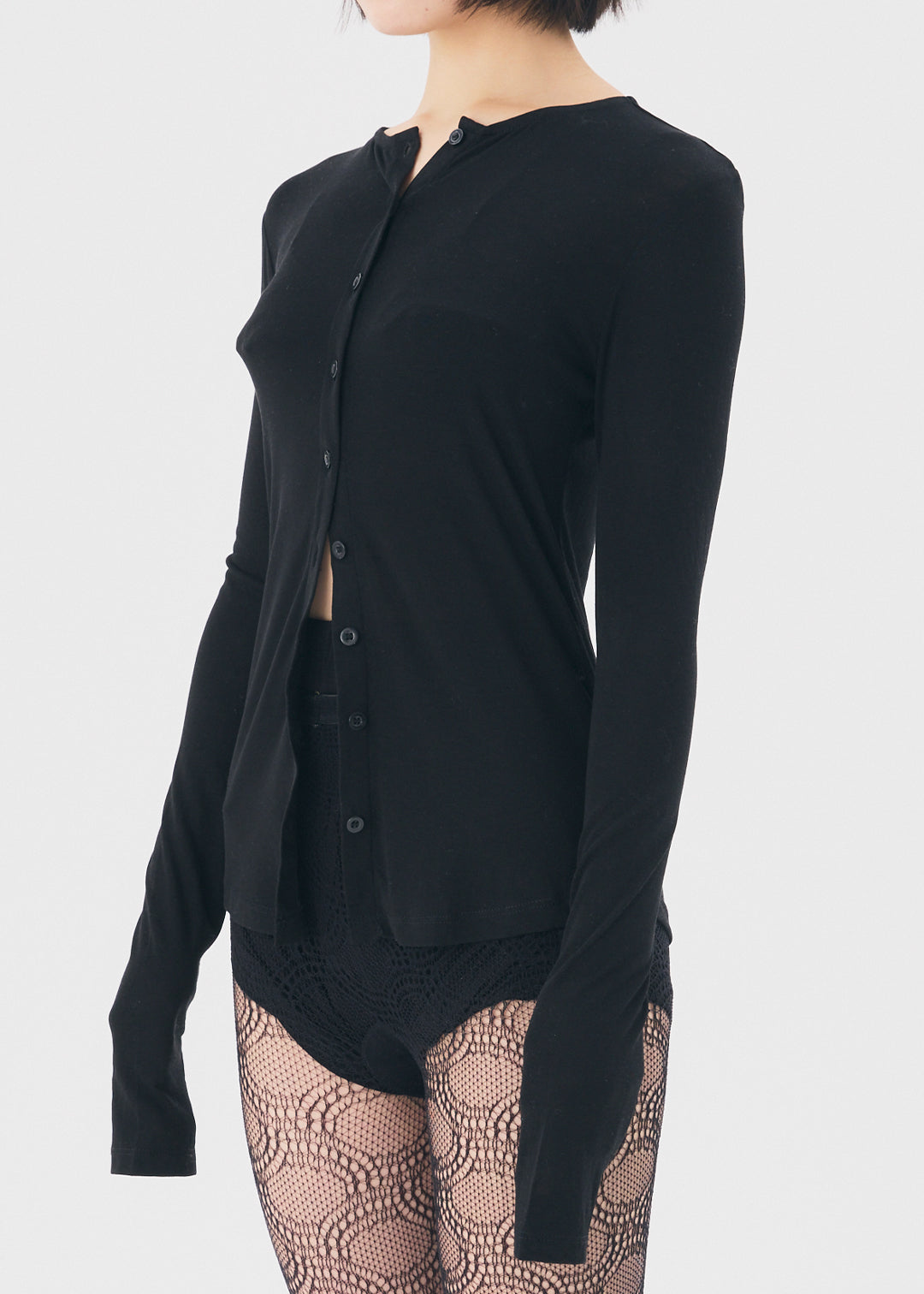 【NEW】Sensual Sheer Cardi (Black)