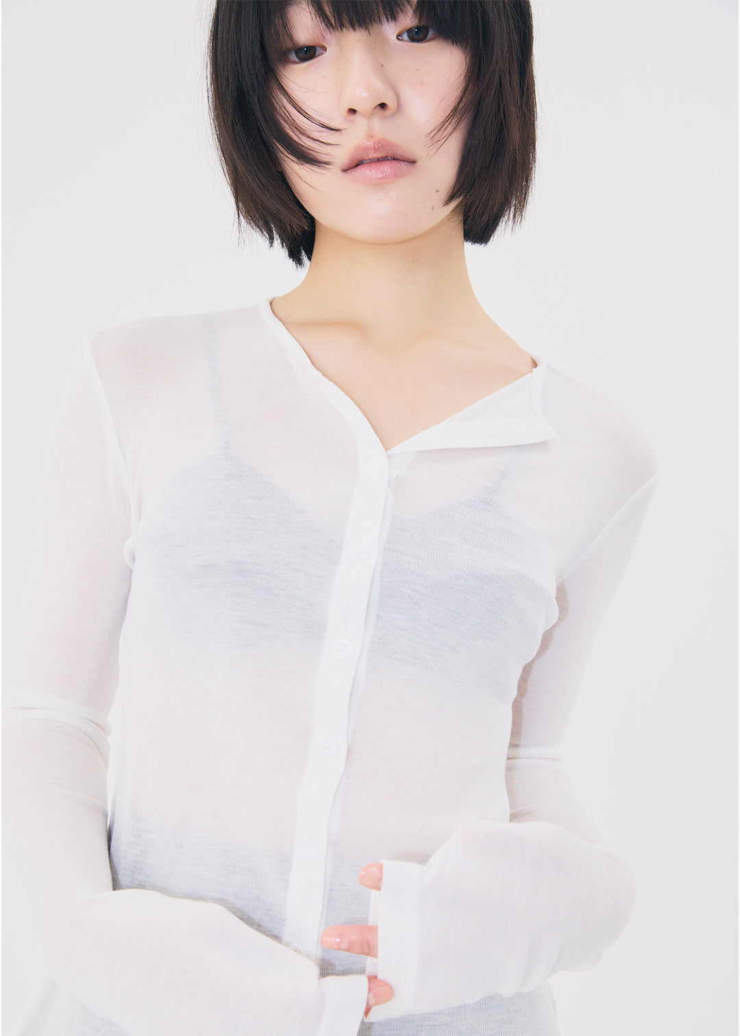 【NEW】Sensual Sheer Cardi (Ivory)
