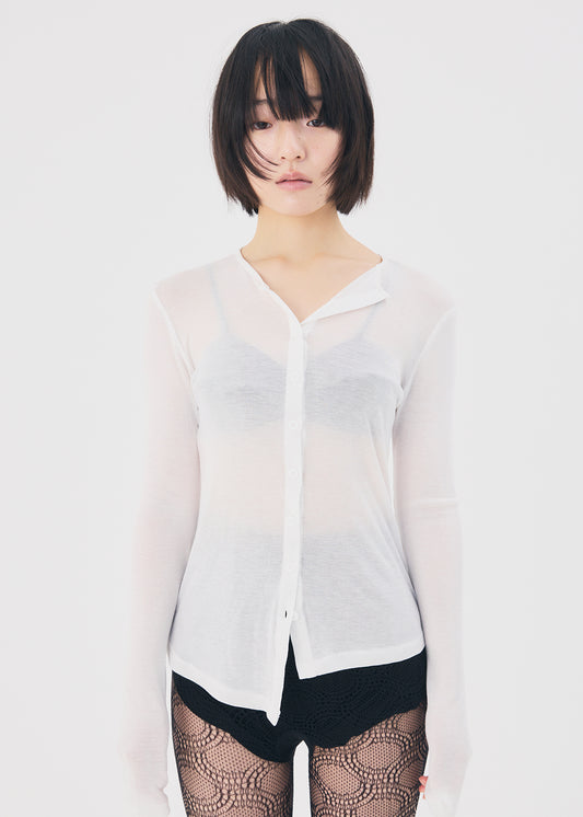 Sensual Sheer Cardi (Ivory)
