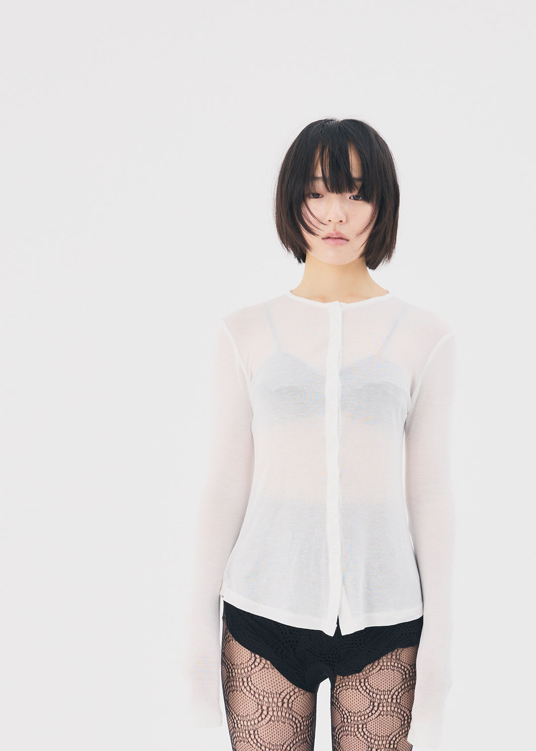 【NEW】Sensual Sheer Cardi (Ivory)