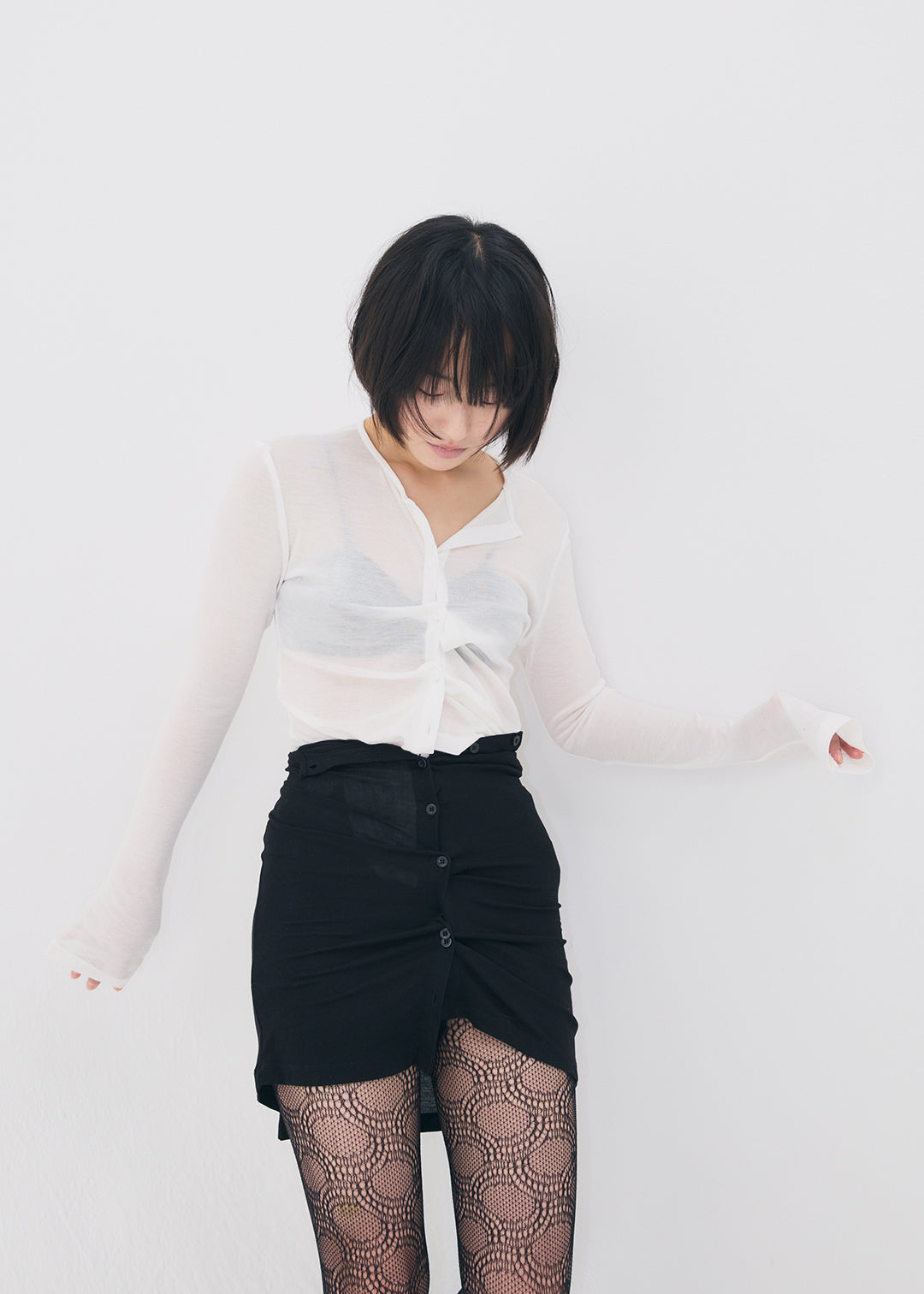 【NEW】Sensual Sheer Cardi (Ivory)