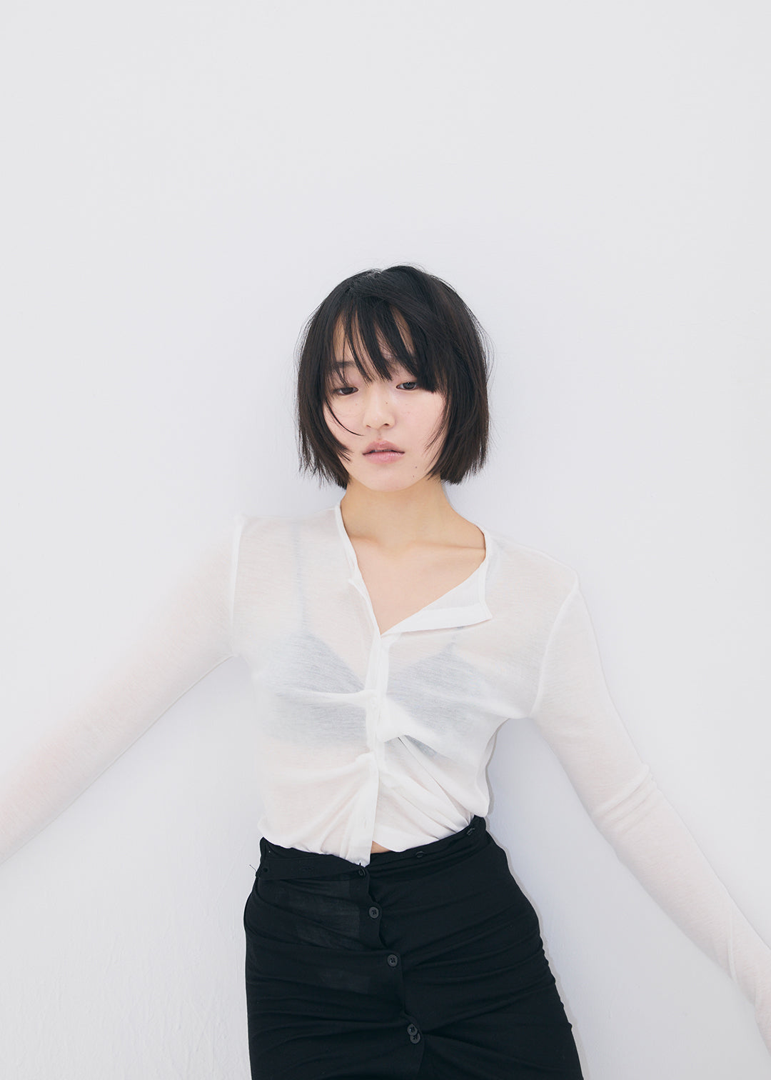 Sensual Sheer Cardi (Ivory) – COMME SI STUDIO