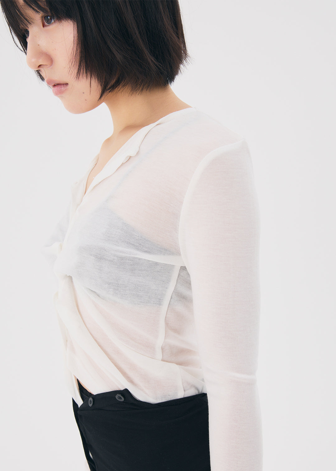 【NEW】Sensual Sheer Cardi (Ivory)