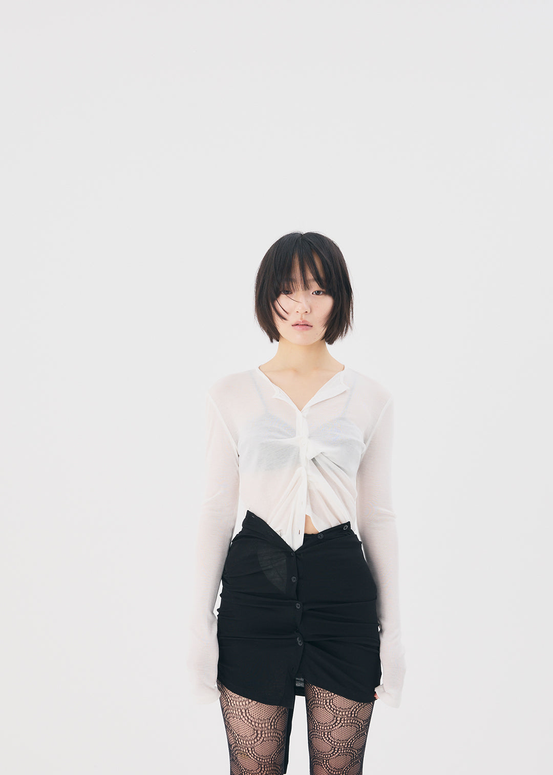 Sensual Sheer Cardi (Ivory) – COMME SI STUDIO