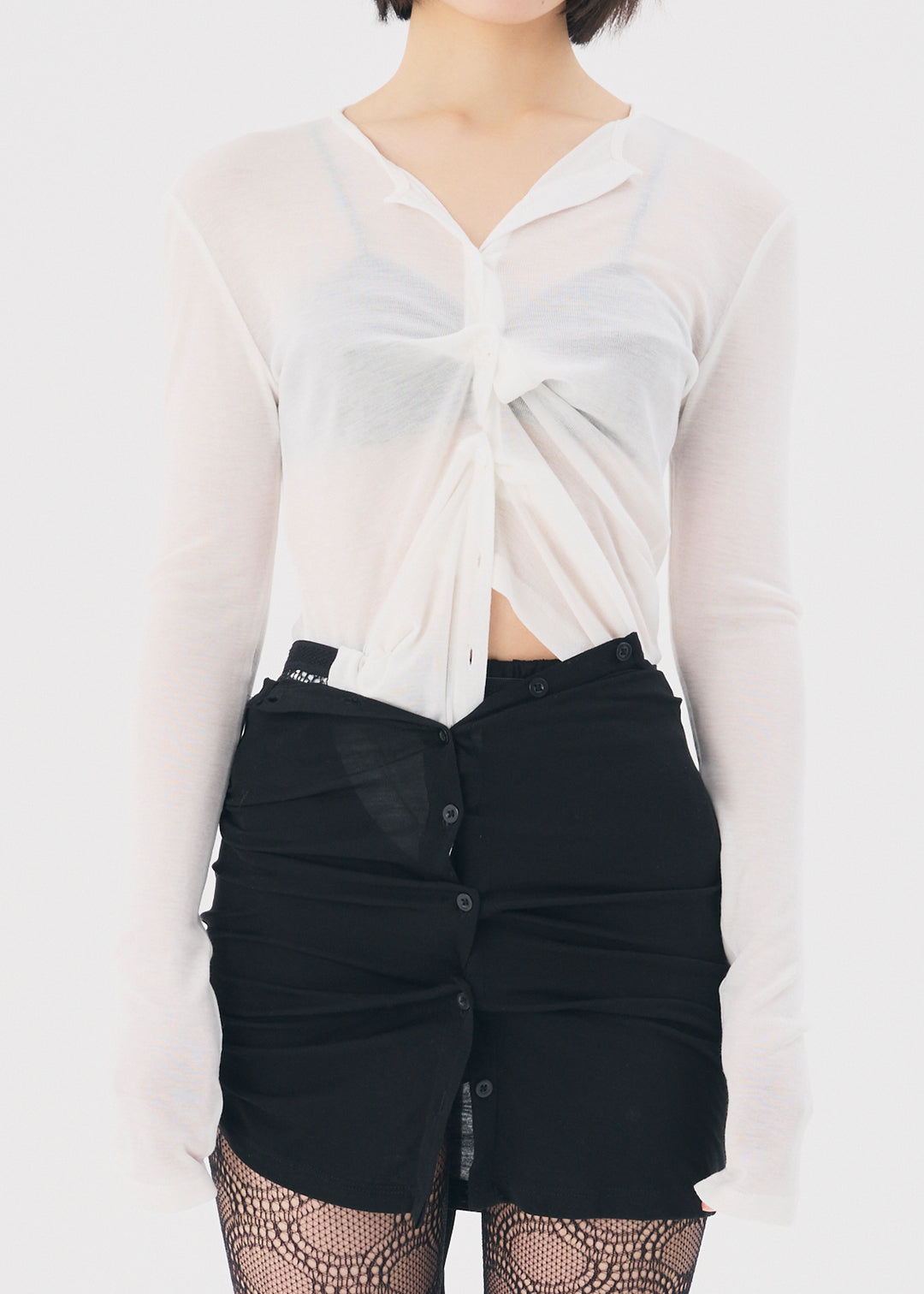 【NEW】Sensual Sheer Cardi (Ivory)