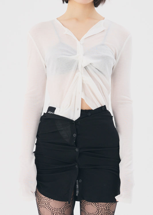 【NEW】Sensual Sheer Cardi (Ivory)