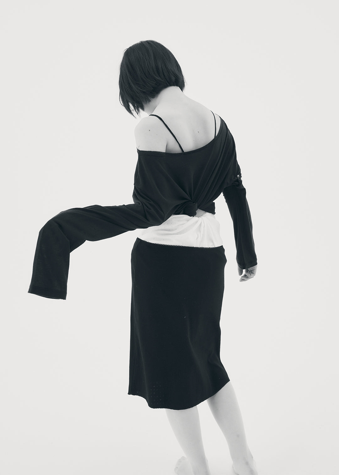 【NEW】Cotton Skirt (Black)