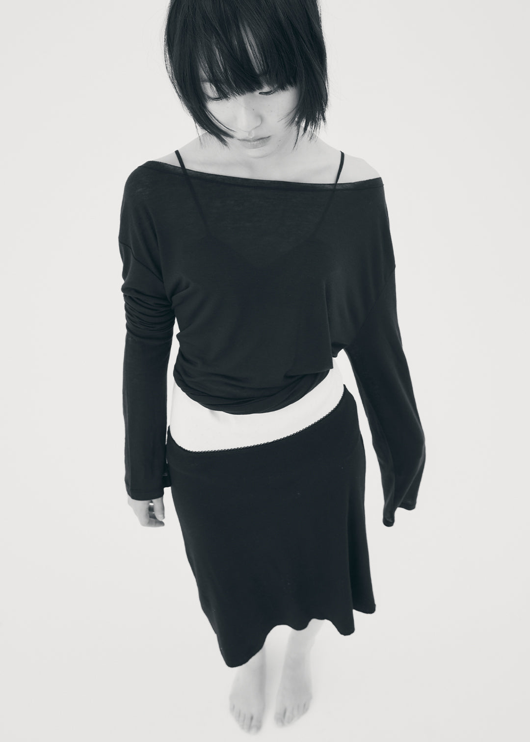 【NEW】Cotton Skirt (Black)