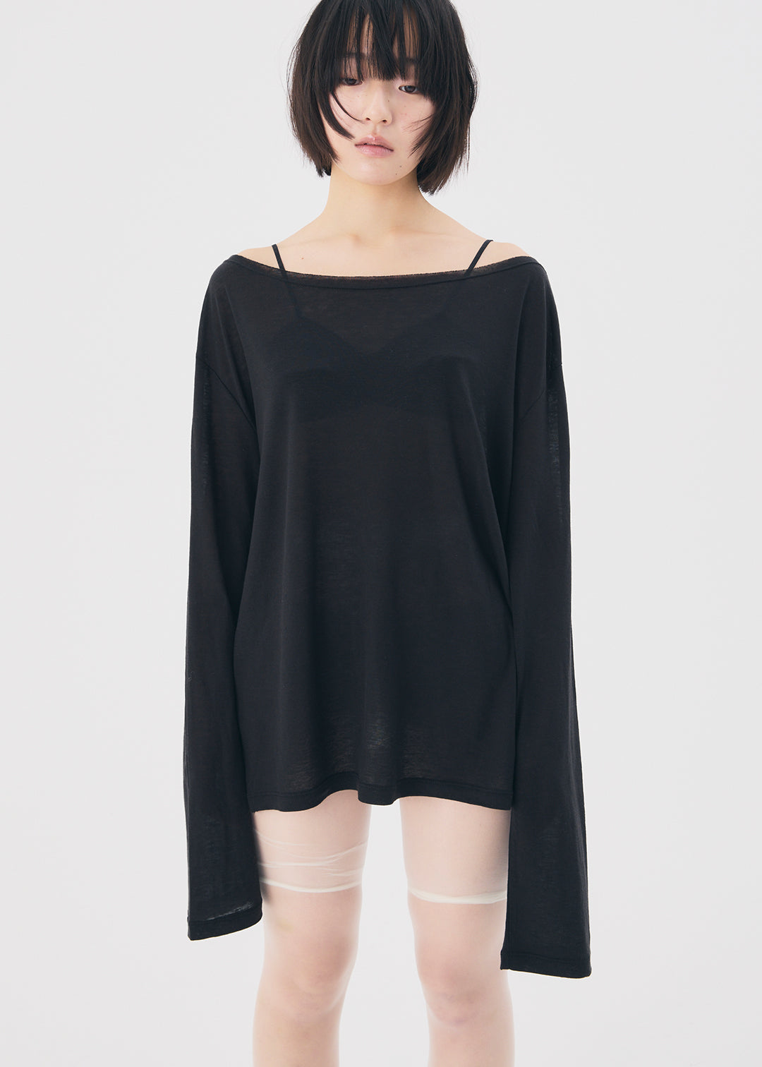 【NEW】Misty Wool Top (Black)