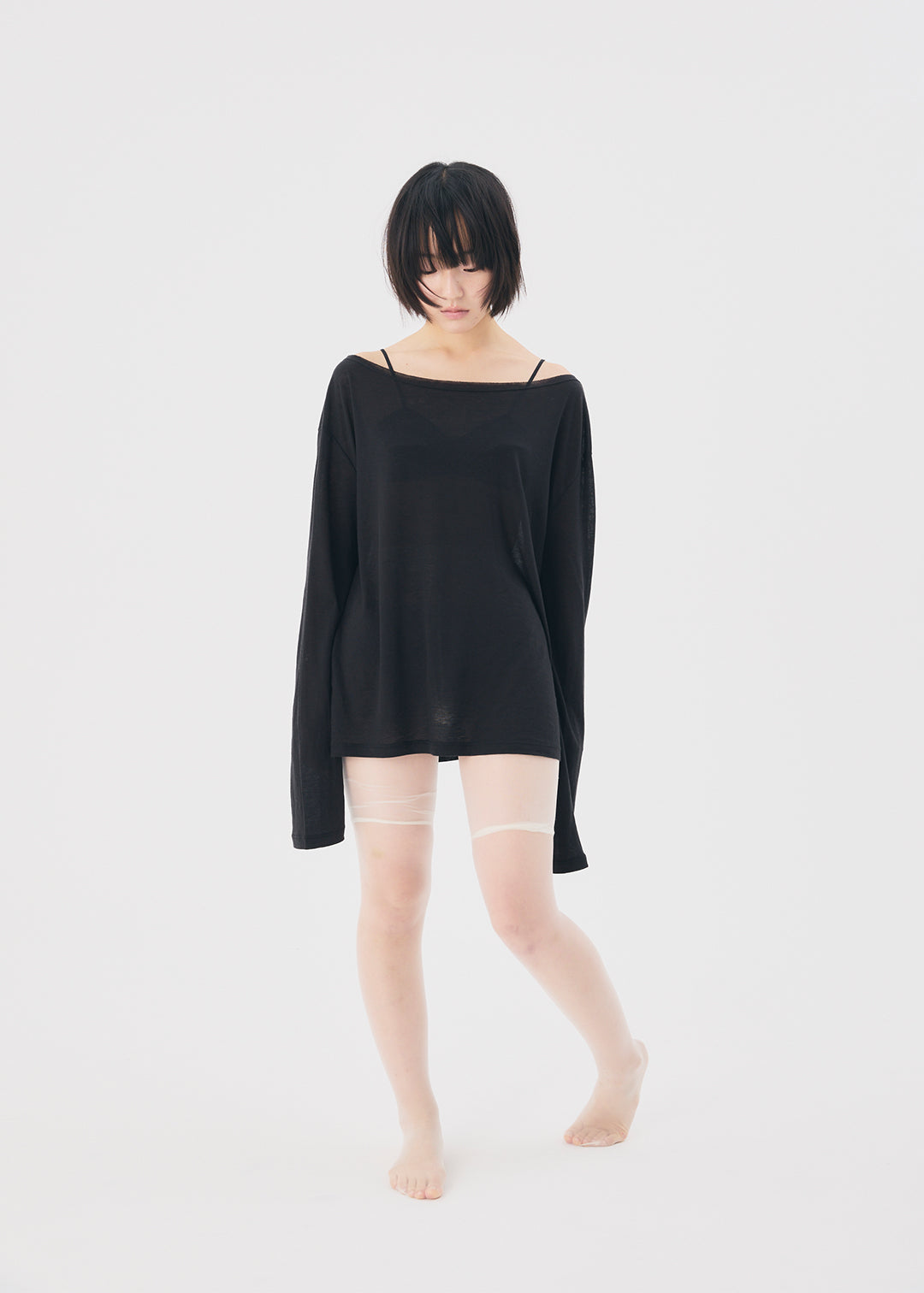 【NEW】Misty Wool Top (Black)