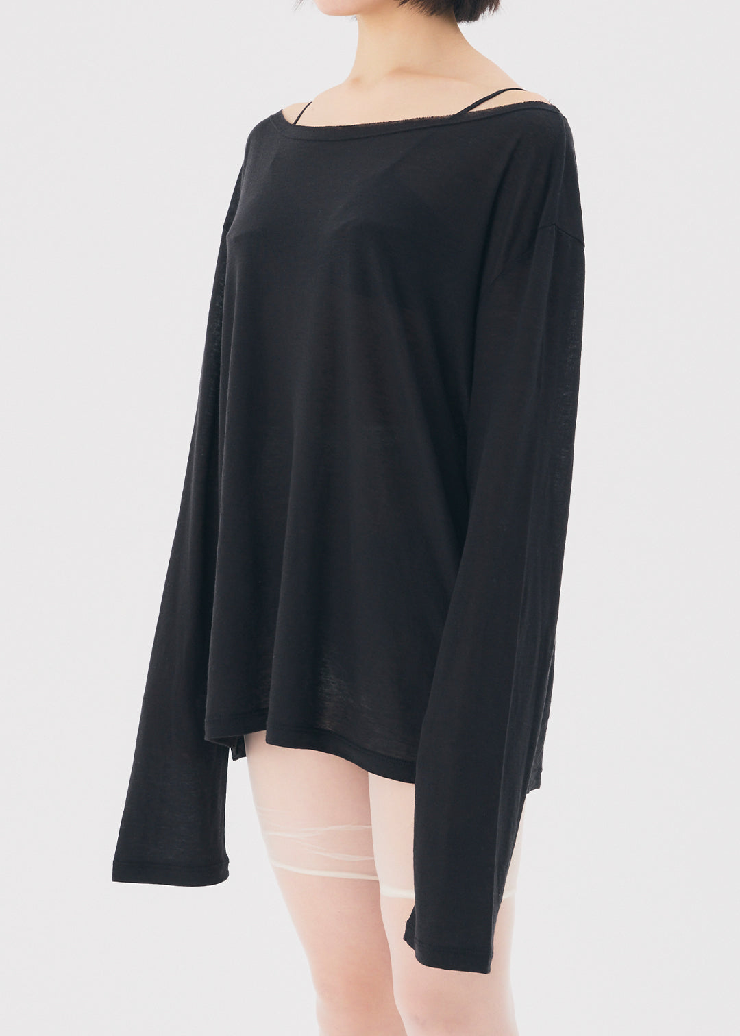 【NEW】Misty Wool Top (Black)