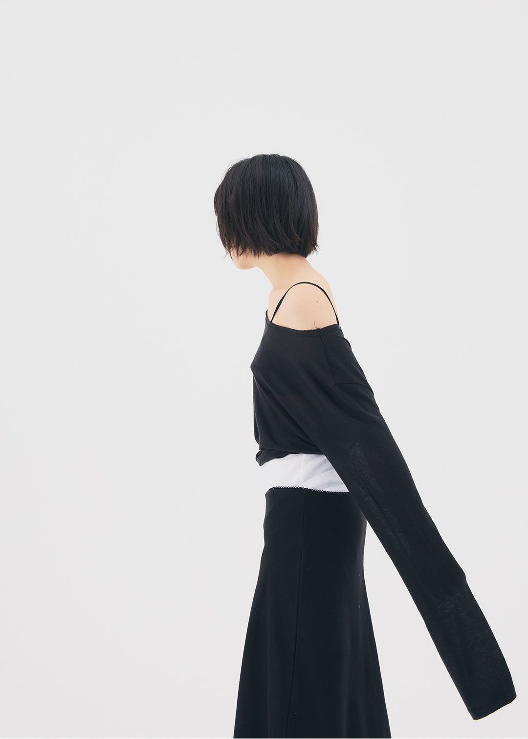 【NEW】Misty Wool Top (Black)