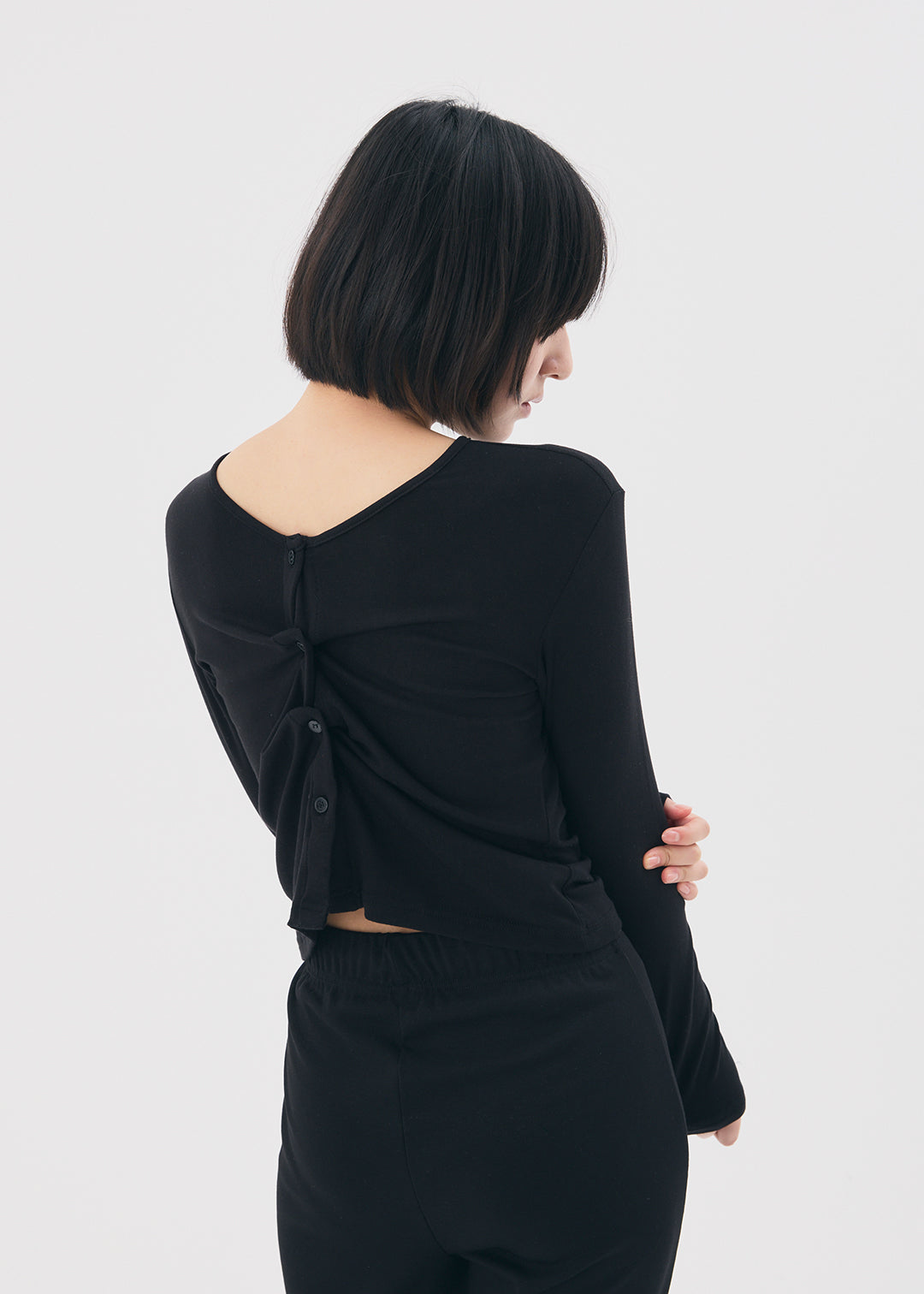 【NEW】Set Up Cardi (Black)