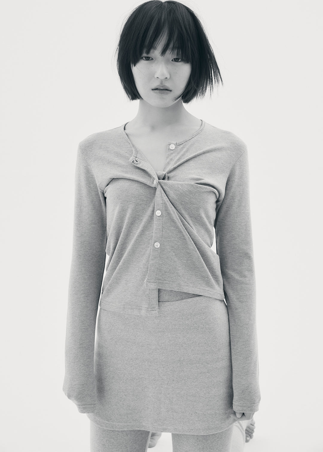 【RESTOCK】Docking Skirt Leggings (Gray)