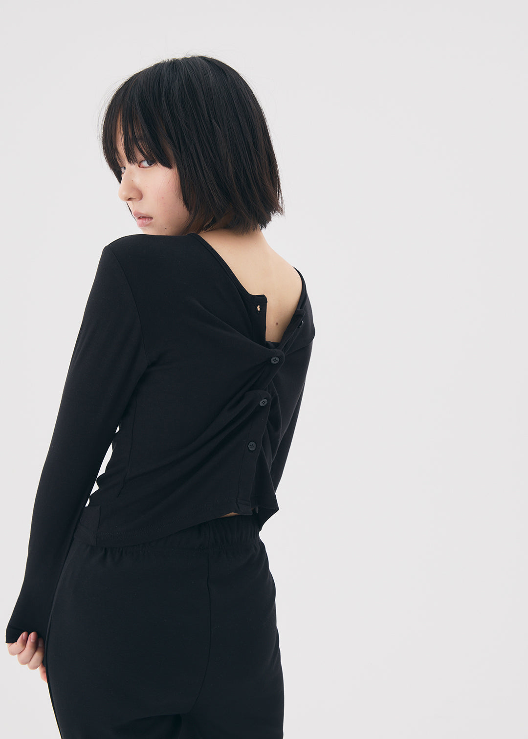 【NEW】Set Up Cardi (Black)