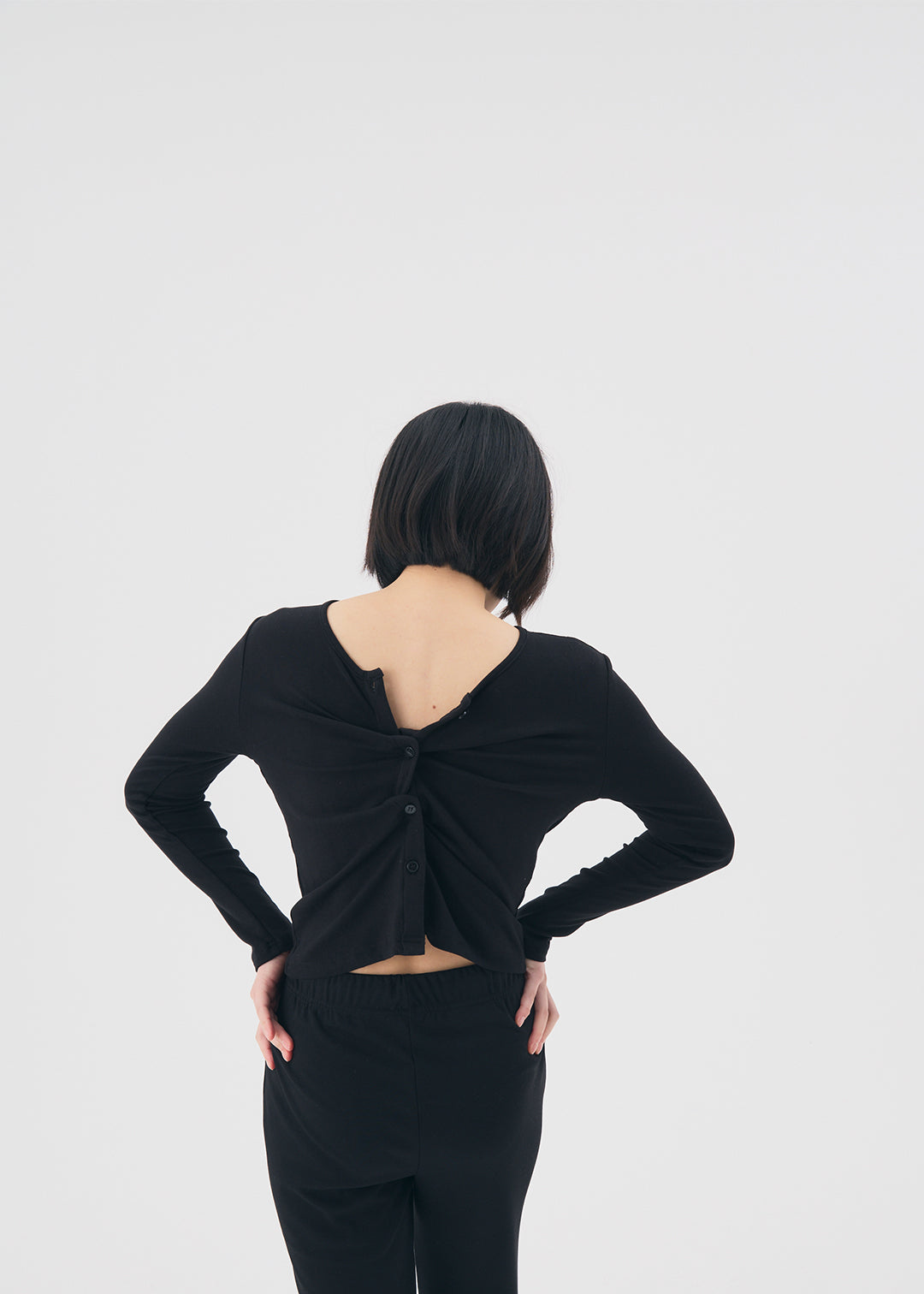 【NEW】Set Up Cardi (Black)