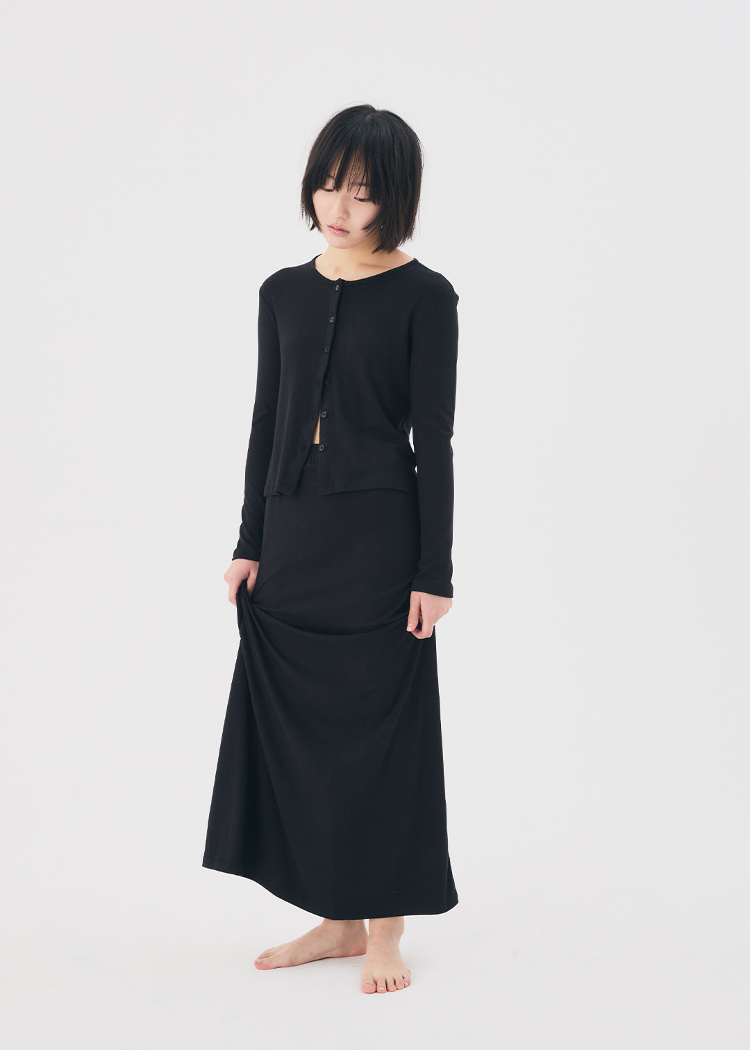【NEW】Set Up Skirt (Black)
