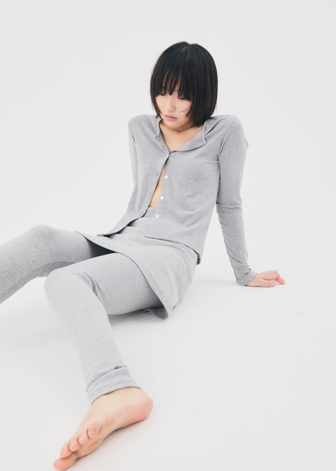 【RESTOCK】Docking Skirt Leggings (Gray)