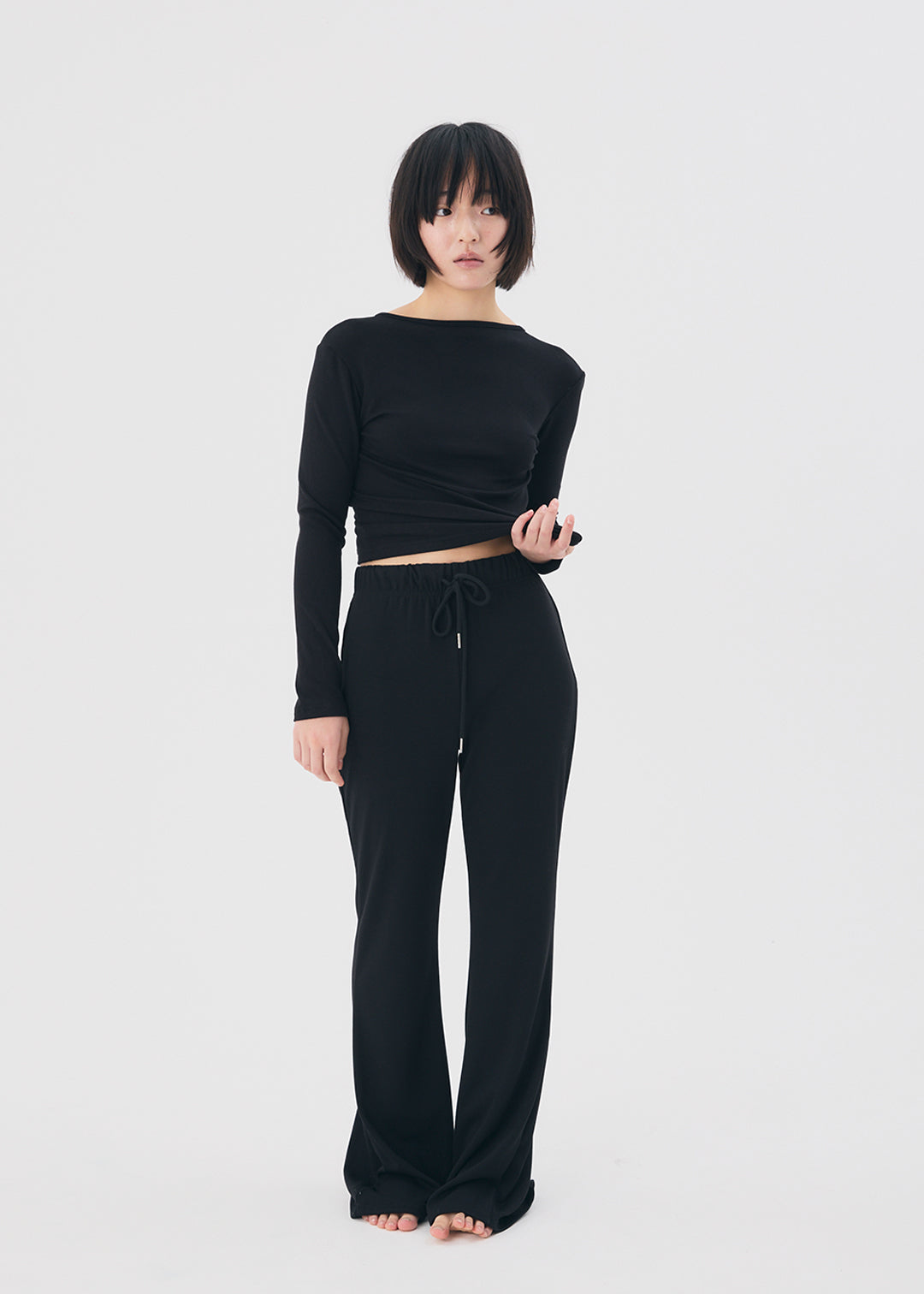 【NEW】Basic Stretch Leggings (Black)