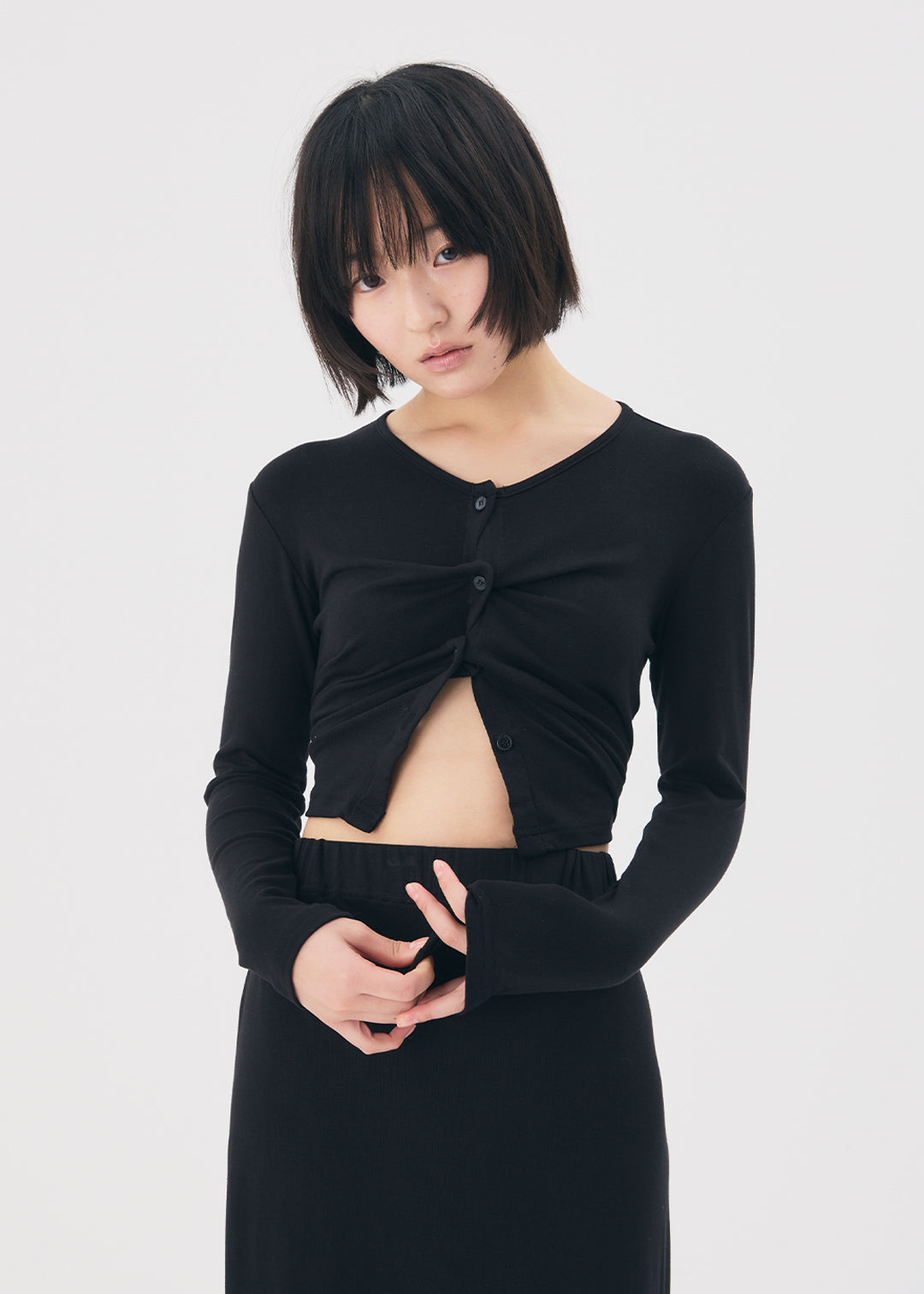 【NEW】Set Up Skirt (Black)