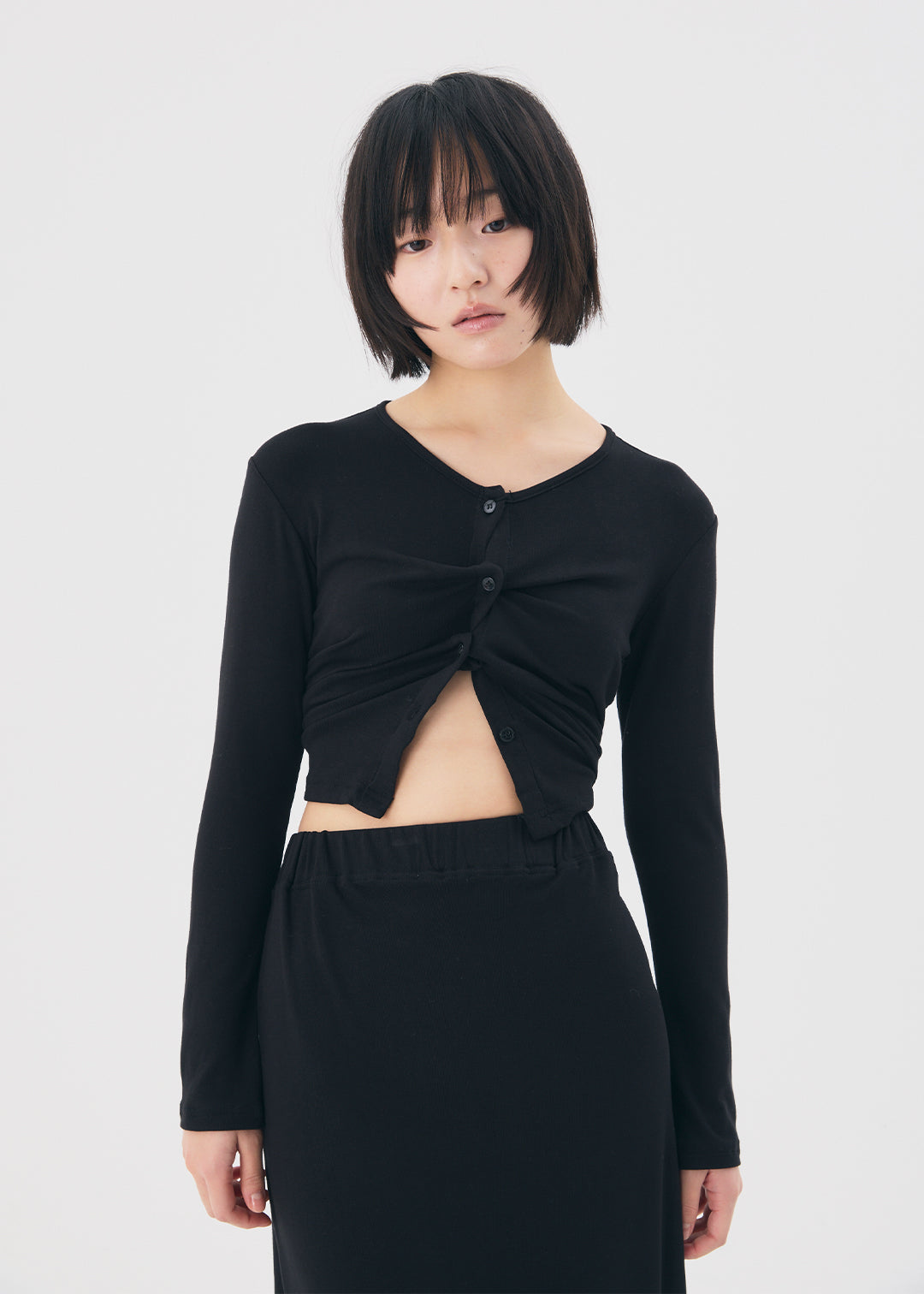 【NEW】Set Up Skirt (Black)