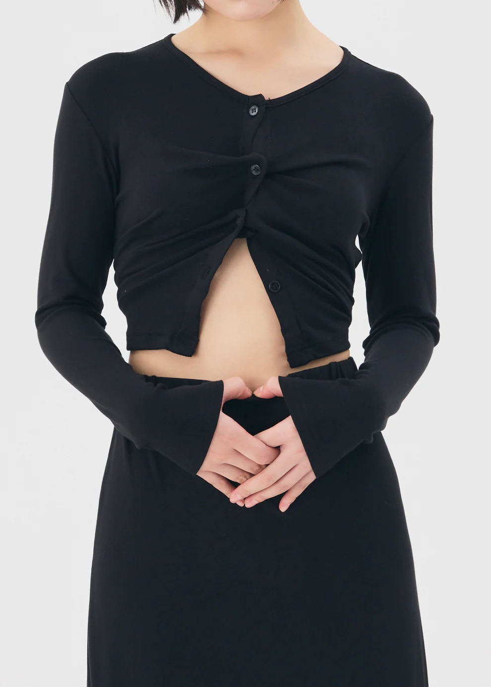 【NEW】Set Up Skirt (Black)