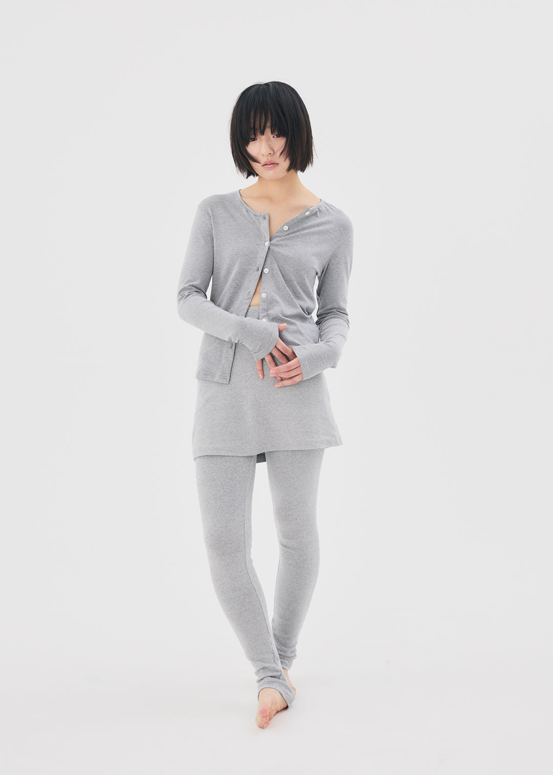 Docking Skirt Leggings (Gray) – COMME SI STUDIO