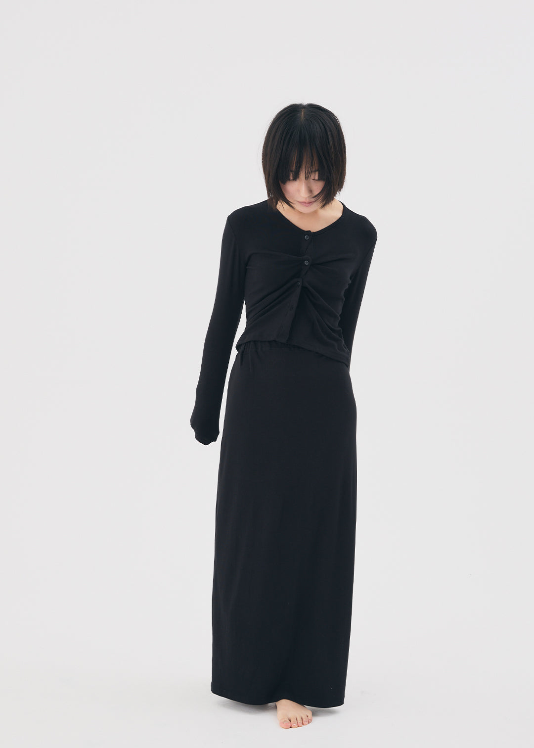 【NEW】Set Up Skirt (Black)