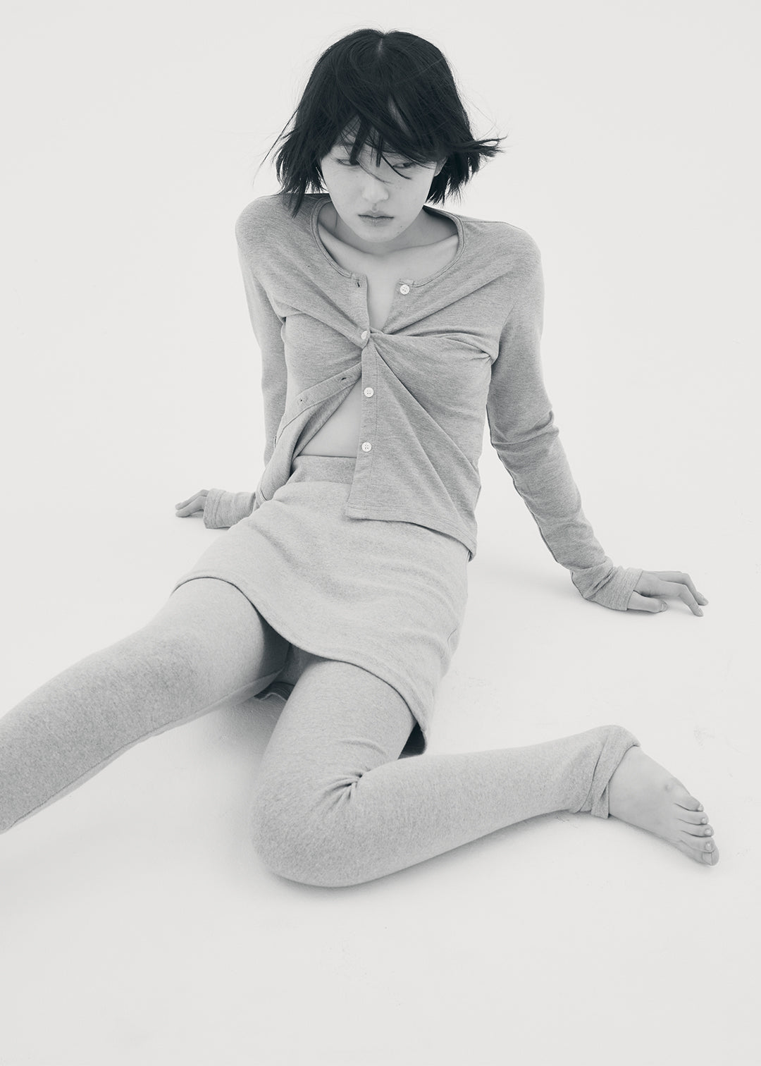 【RESTOCK】Docking Skirt Leggings (Gray)