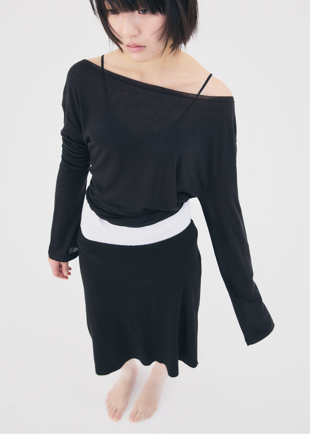 【NEW】Misty Wool Top (Black)