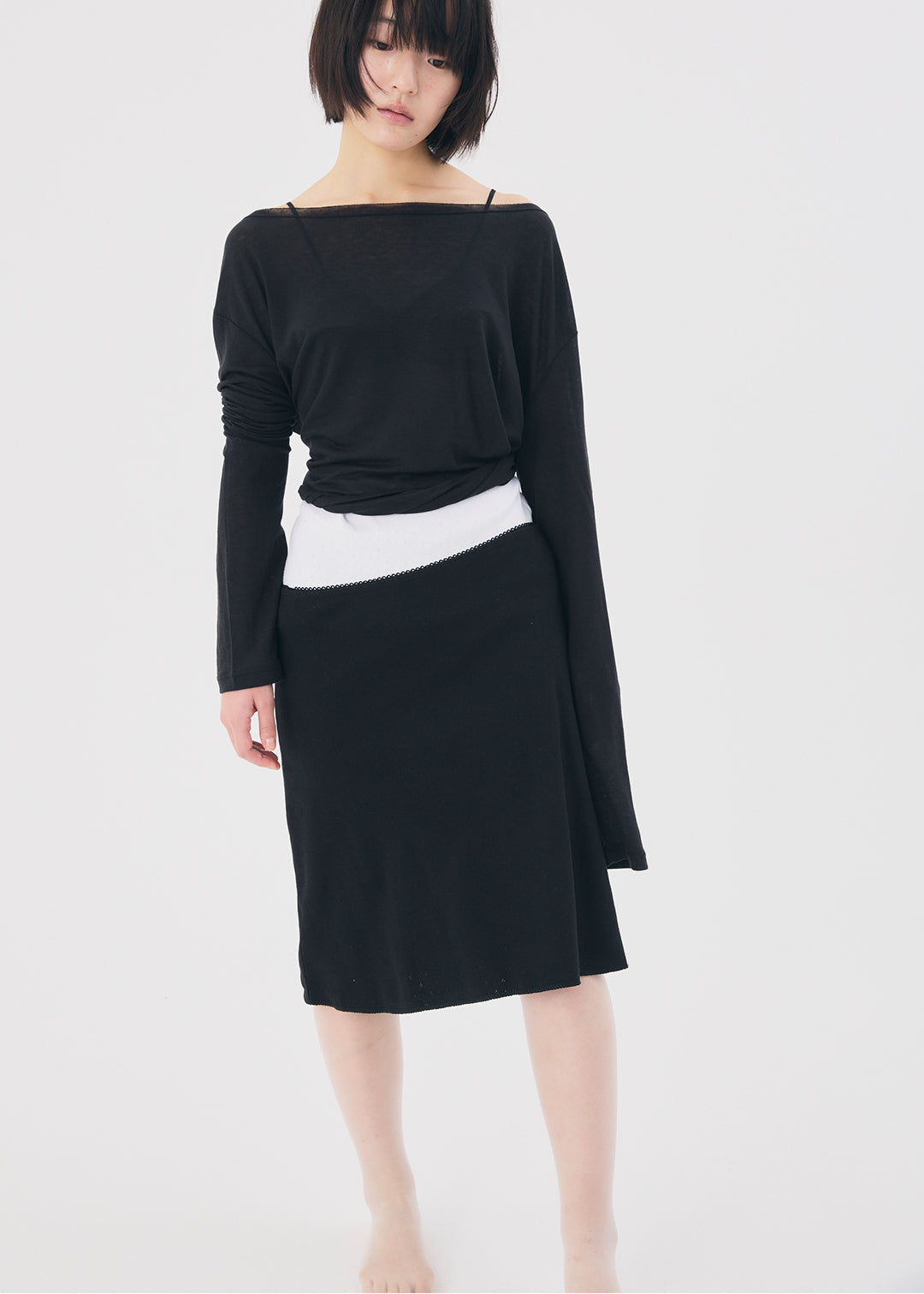 【NEW】Misty Wool Top (Black)