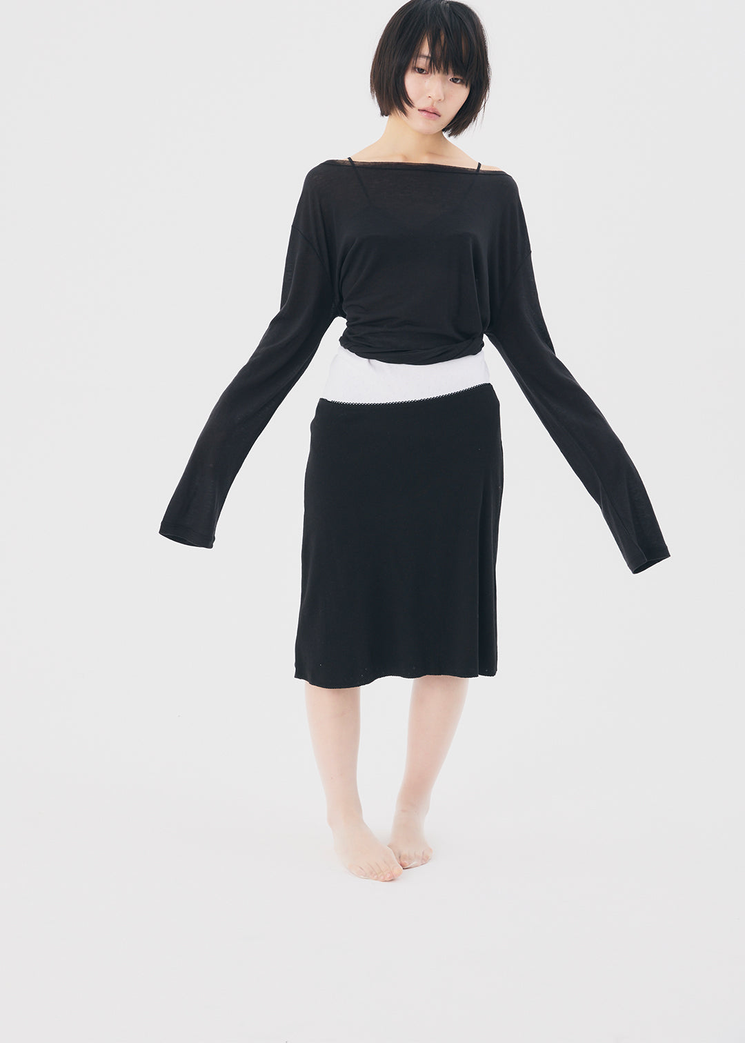 【NEW】Misty Wool Top (Black)