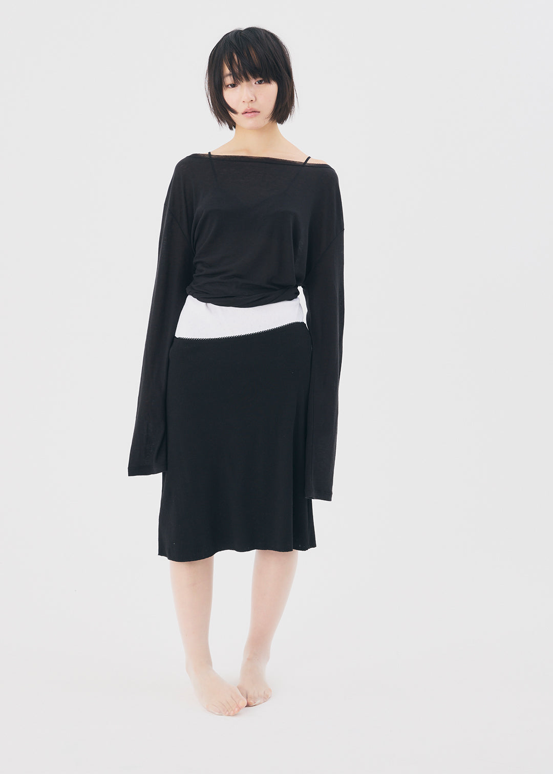 【NEW】Cotton Skirt (Black)